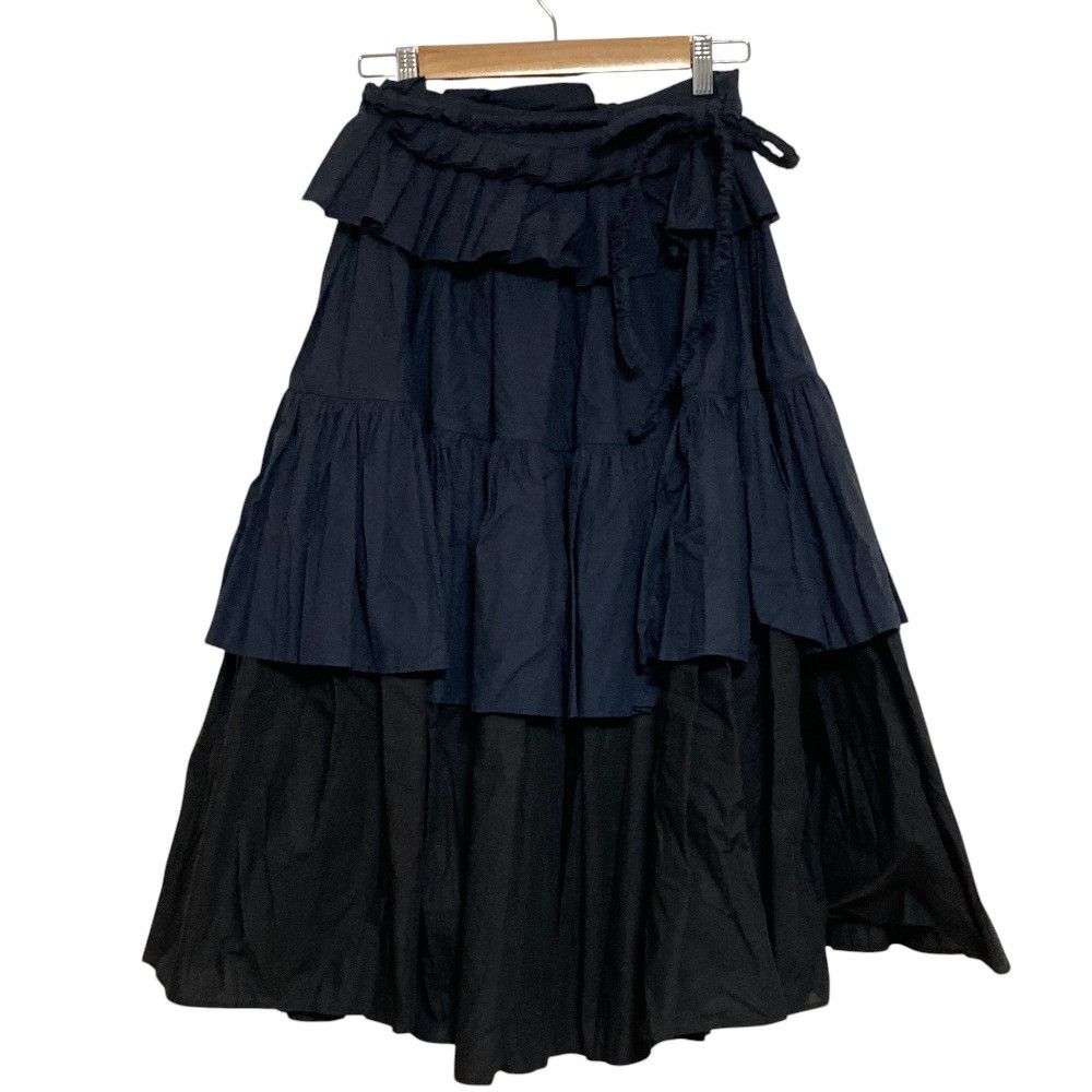 Other Other Plan C Frill Tiered Skirt Textile Skirts GOCAD57AHZTC001 DUTY FREE for USA Size ONE SIZE - 1 Thumbnail