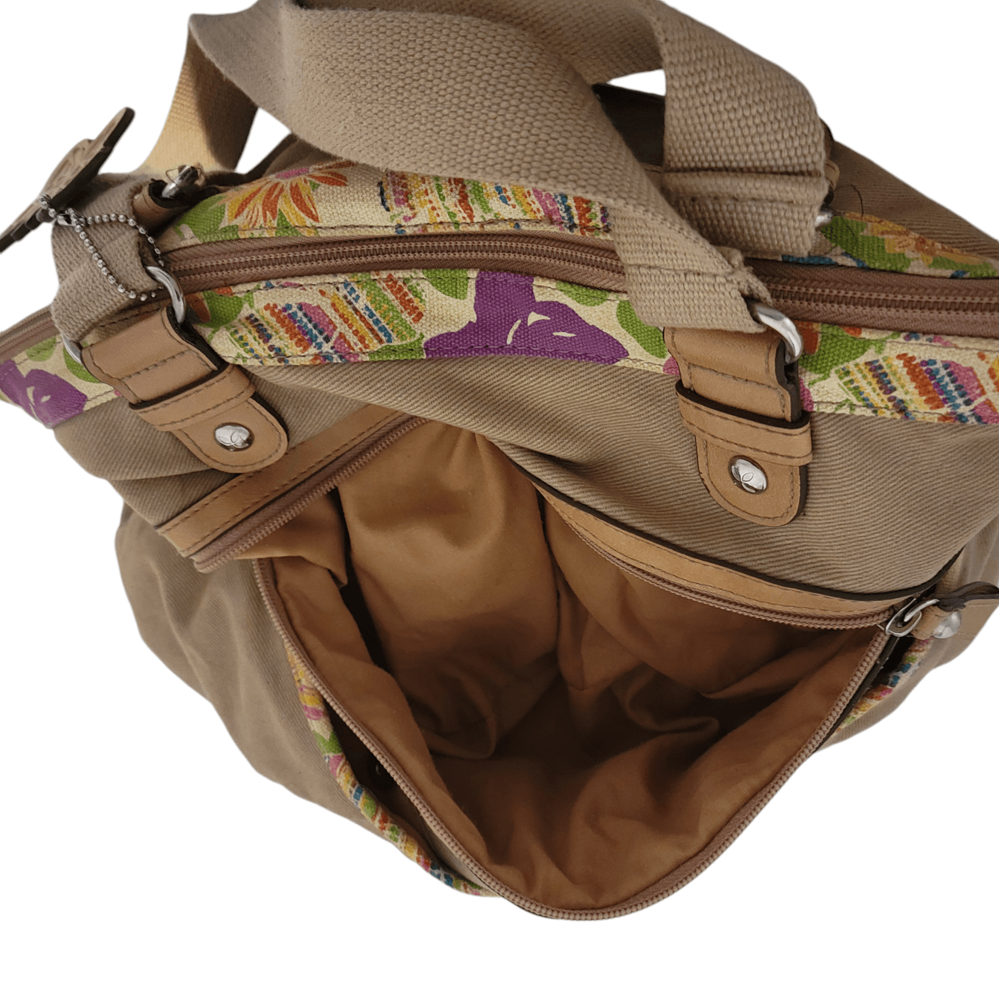 Relic Relic Tan Canvas Butterfly Bag Medium Large Size ONE SIZE - 8 Thumbnail