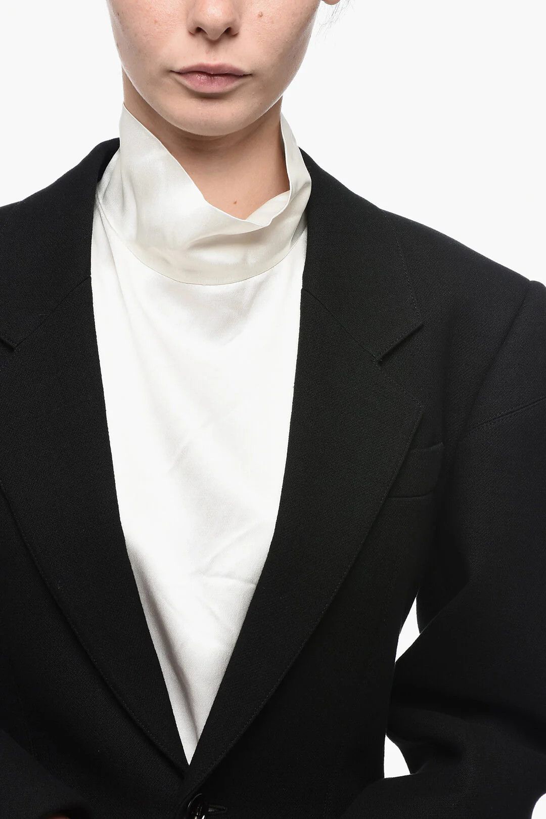 Bottega Veneta og1mm0426 Single-Breasted Blazer in Black Size XS / US 0-2 / IT 36-38 - 3 Thumbnail