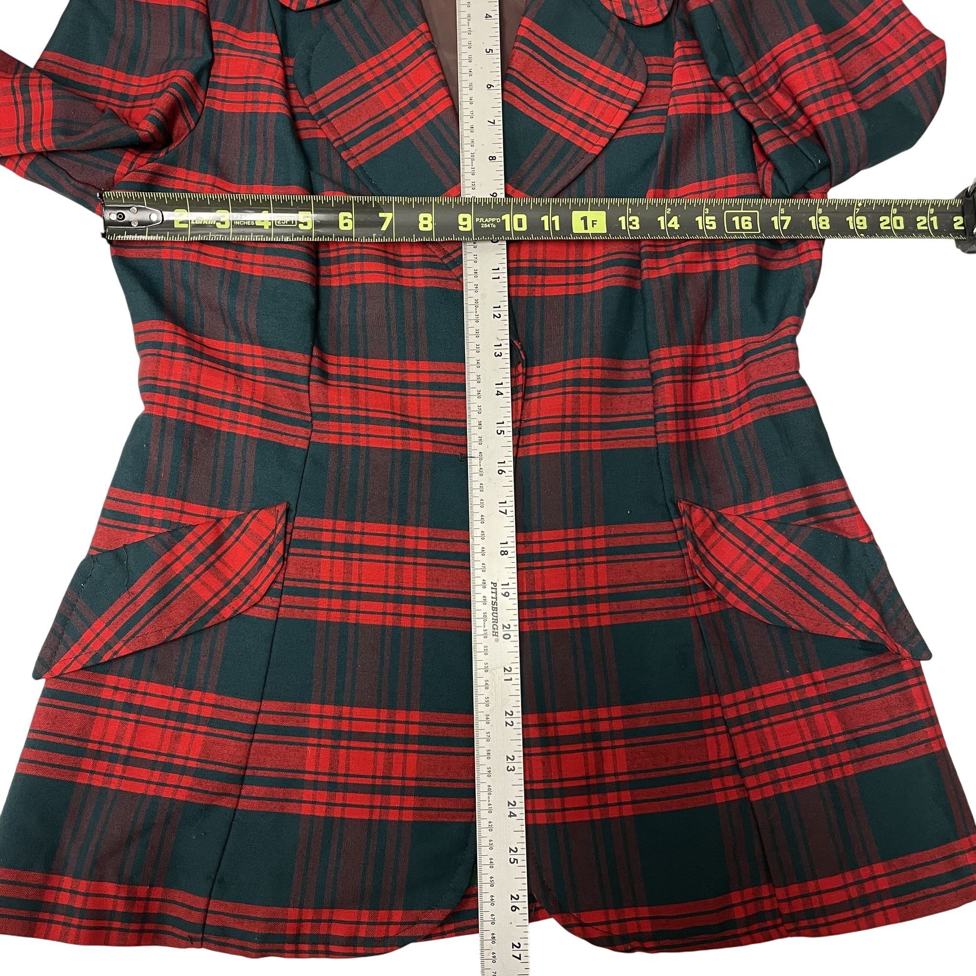 Other Vtg TARTAN CHRISTMAS Plaid Jacket Blazer Shirt M Size M / US 6-8 / IT 42-44 - 6 Thumbnail