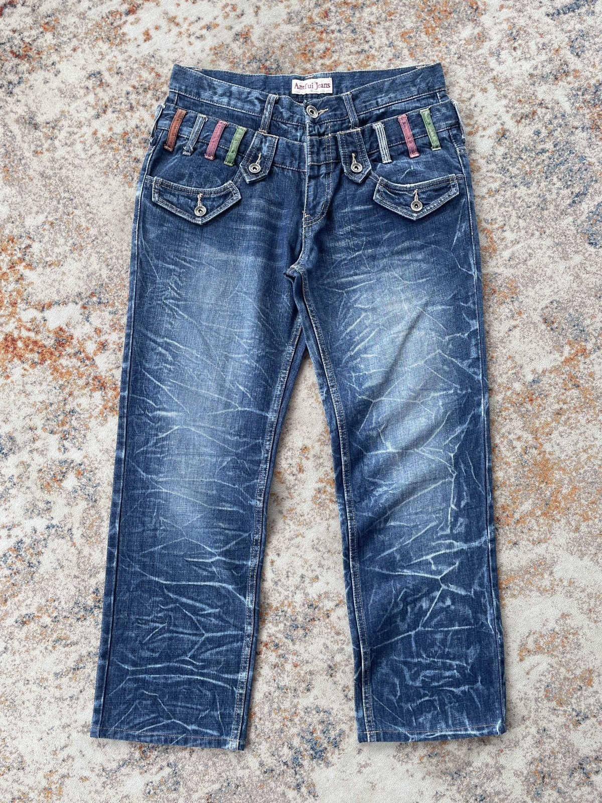 Hysteric Glamour ANTFUI DOUBLEWAIST LOOKLIKE HYSTERIC JEANS Size US 31 - 1 Thumbnail