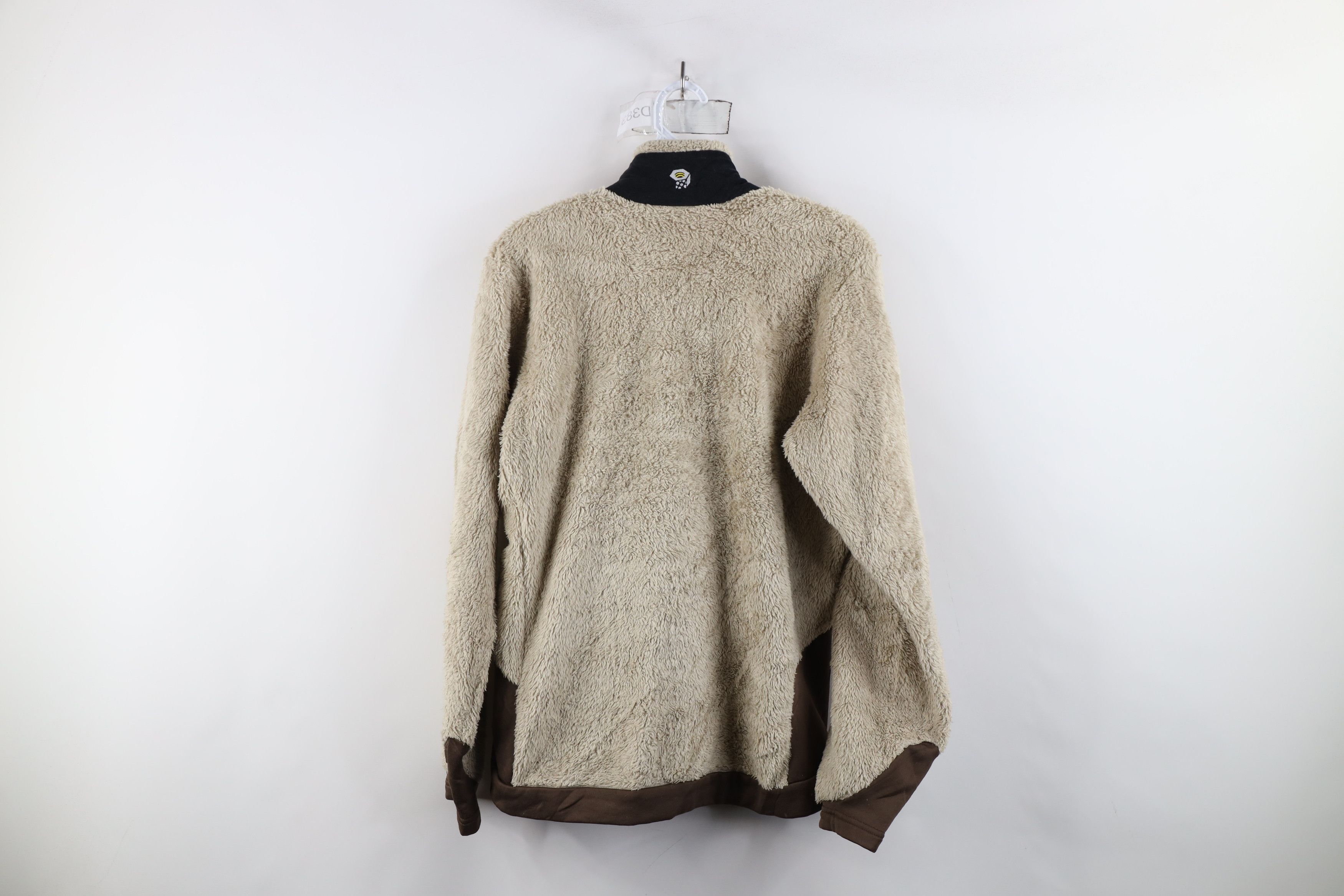Mountain Hardwear × Vintage Mountain Hardwear Block Shag Fleece Full Zip Jacket Brown Size M / US 6-8 / IT 42-44 - 13 Thumbnail