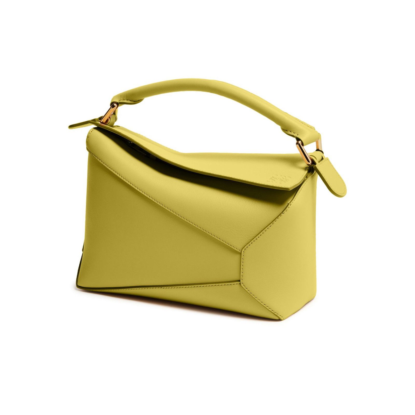 LOEWE Puzzle Small Edge Light Moss Leather Handbag New & Aut