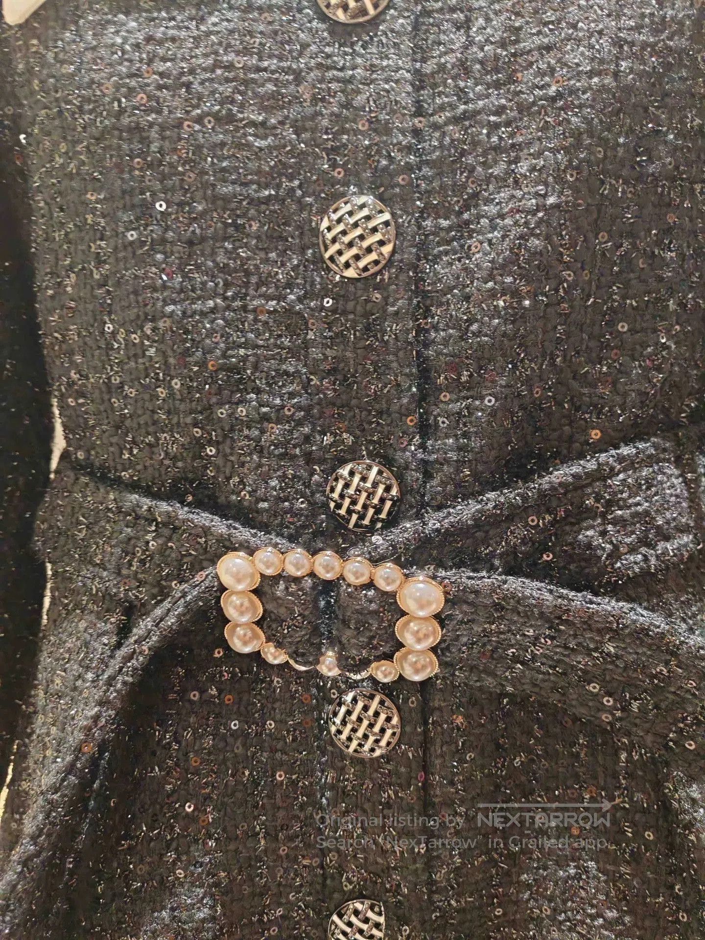 Other ISTYNI Black Tweed Jumpsuit. Size 35" - 3 Thumbnail