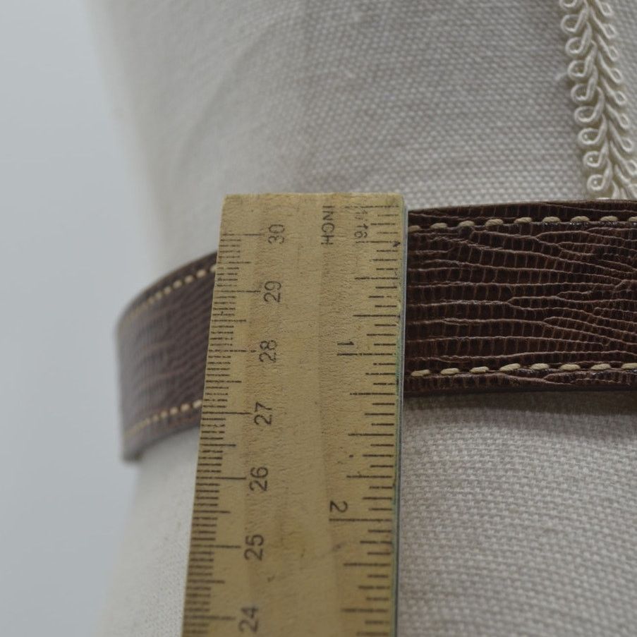 Vintage TexTan Women's Western Cowgirl Brown Leather Belt Boho Sz 28 Size ONE SIZE - 2 Thumbnail