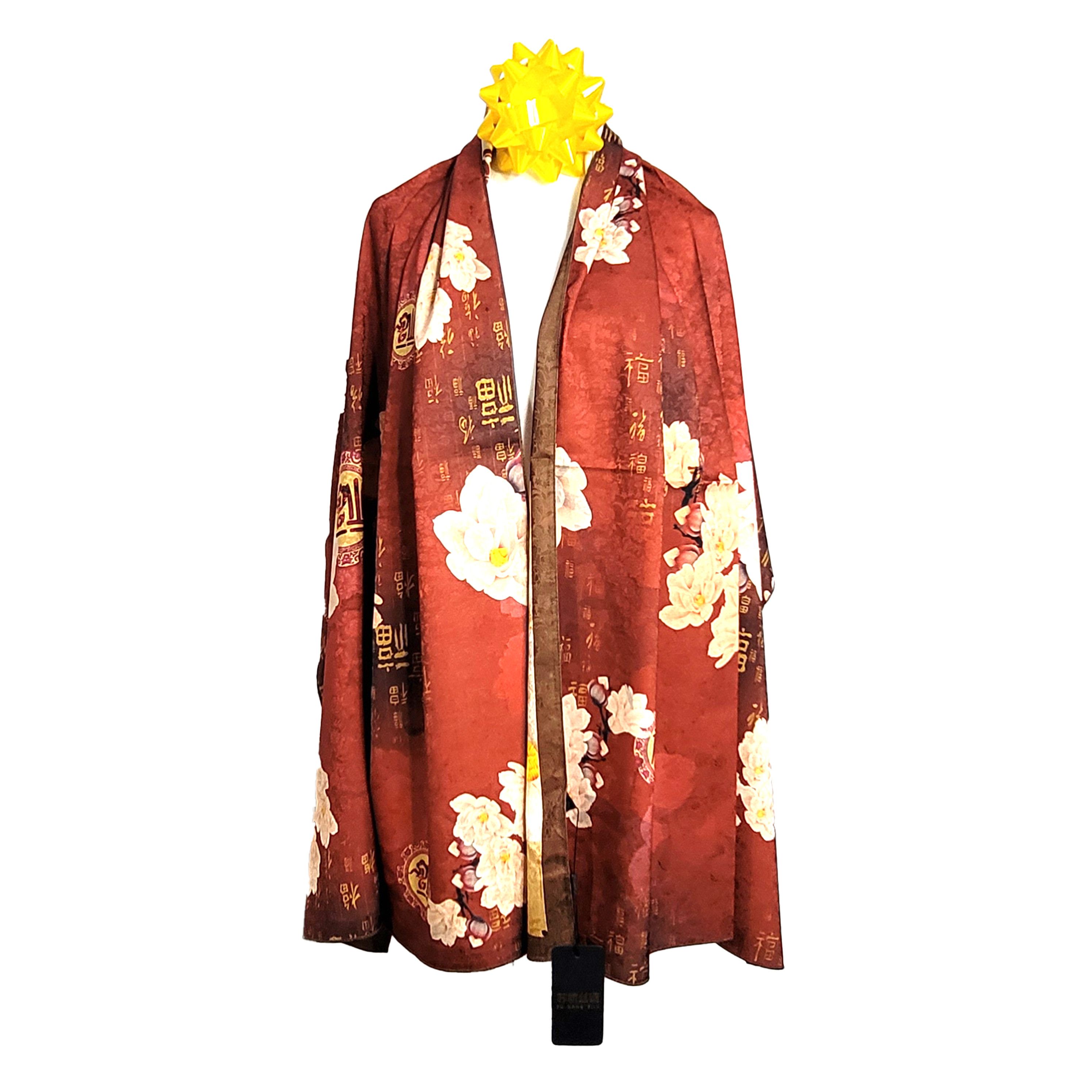 Other Double-Sided Silk Scarf 27"x70" Long Rectangle 3323 Size ONE SIZE - 5 Thumbnail