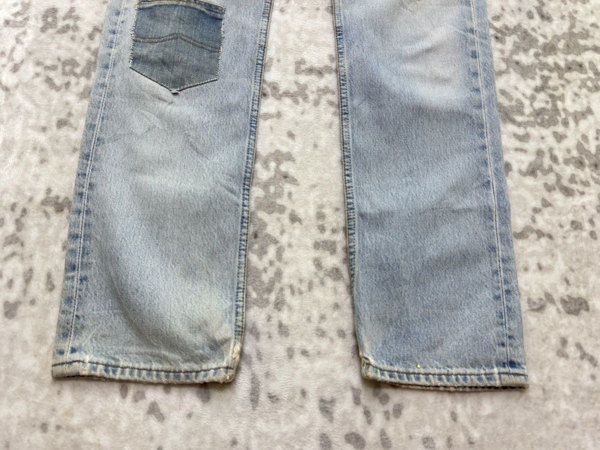 Levi's Vintage Levi’s 501 Distressed Knee Rip Patchwork Denim Jeans Size US 27 - 7 Thumbnail