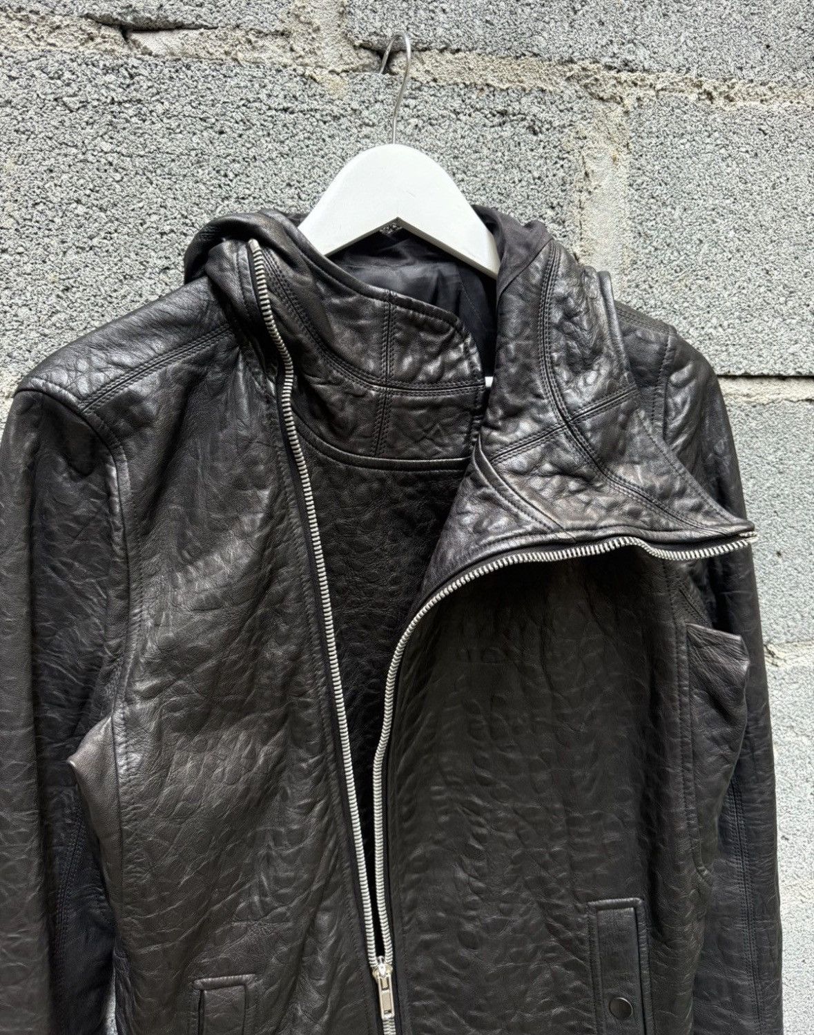 Rick Owens Rick Owens Scuba Jacket hammered lambskin Size US S / EU 44-46 / 1 - 5 Thumbnail