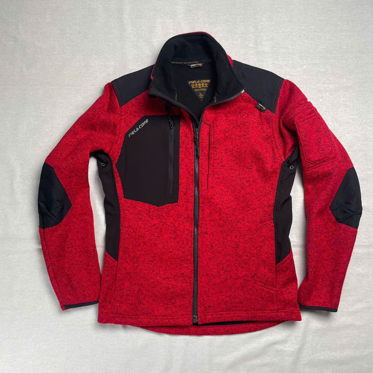 Japanese Brand Fieldcore corduroy biker jacket - Red and black Size US S / EU 44-46 / 1 - 1 Thumbnail
