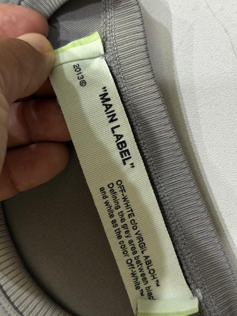 Off-White 🔥 RARE!! OFF-WHITE GREY JERSEY WRAP SWEATSHIRT Size XS / US 0-2 / IT 36-38 - 2 Thumbnail