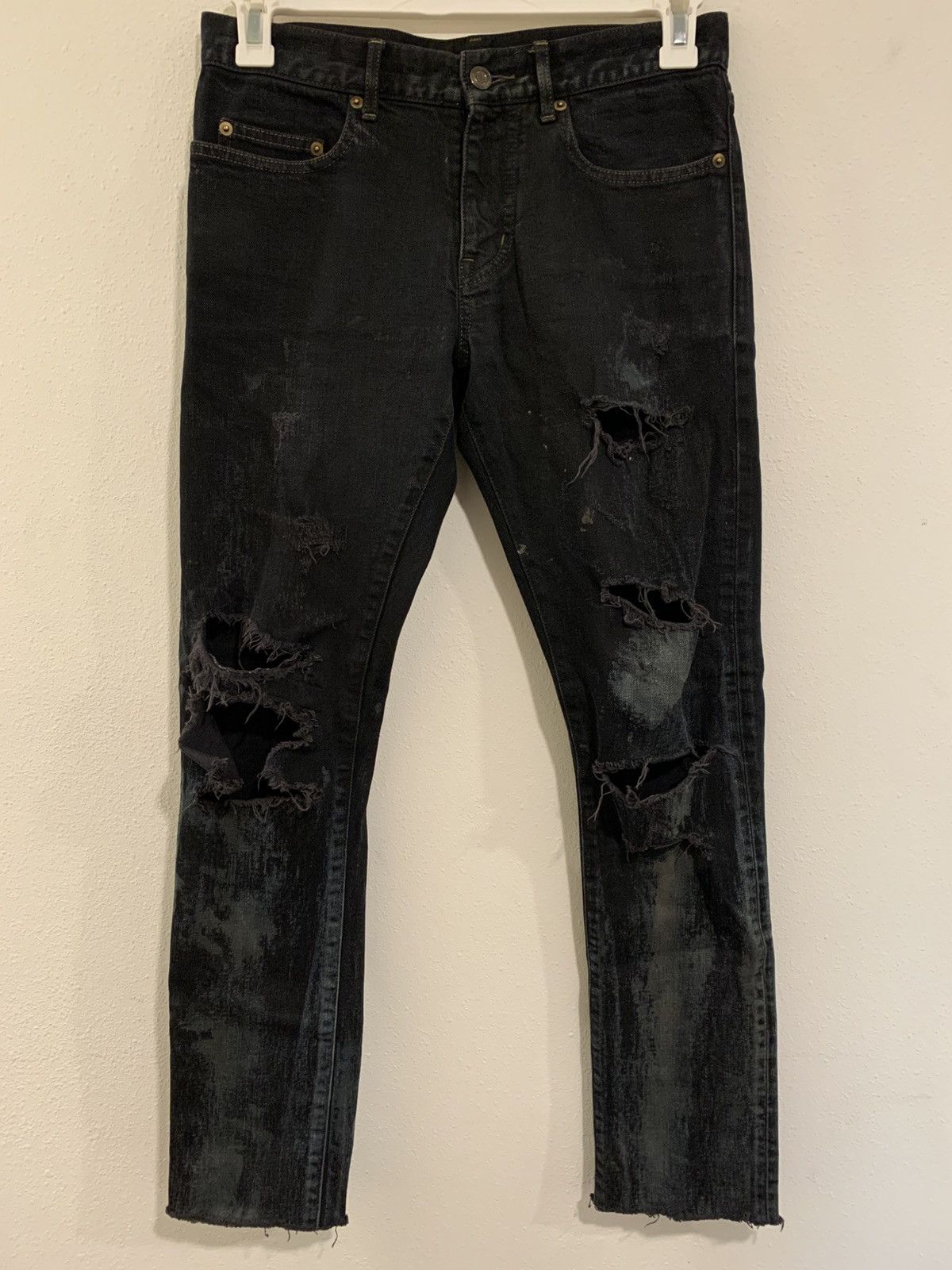 Saint Laurent Paris Saint Laurent fw13 oil spill denim Size US 29 - 1 Thumbnail