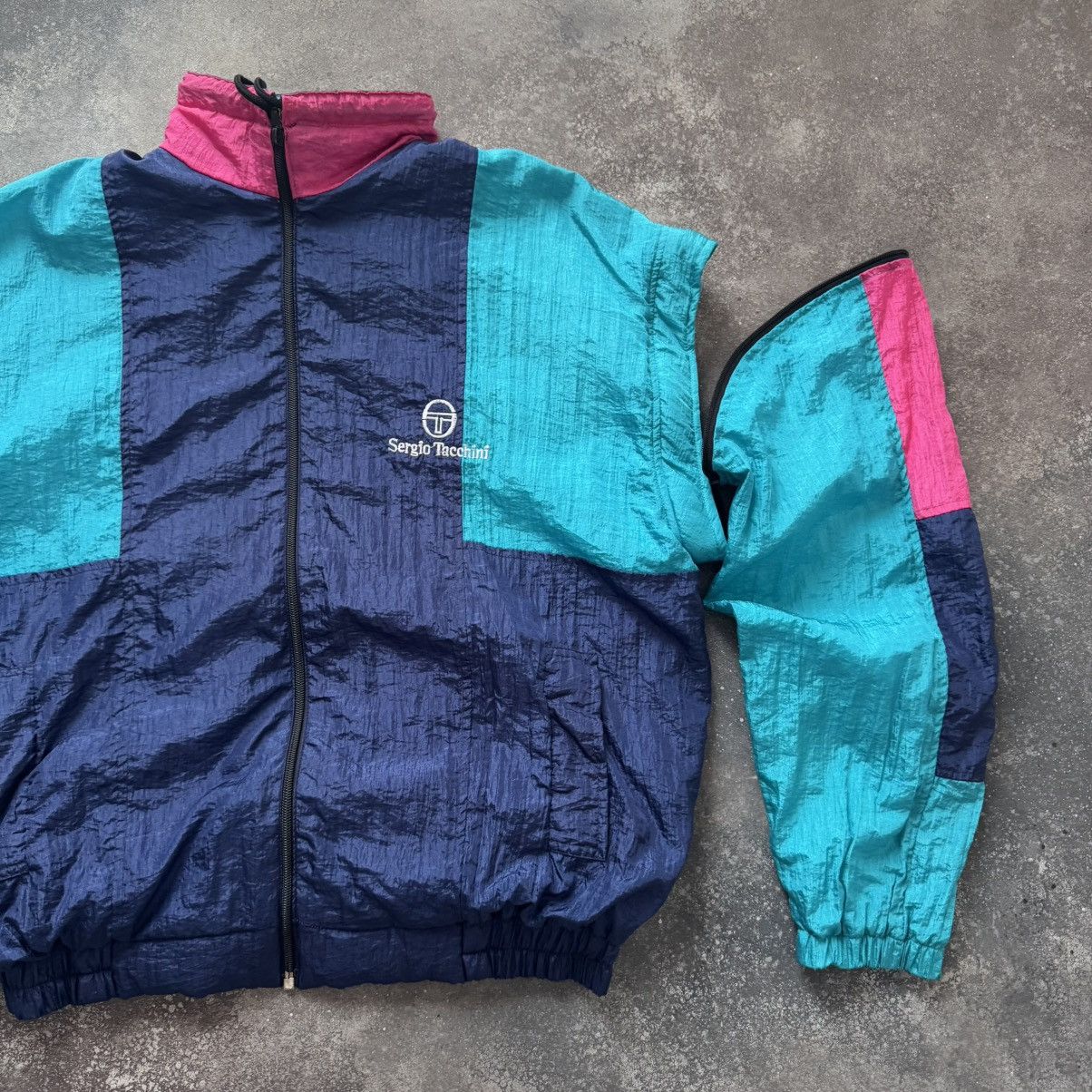 Sergio Tacchini × Vintage 80s Sergio Tacchini Vintage Track Jacket Size US M / EU 48-50 / 2 - 5 Thumbnail