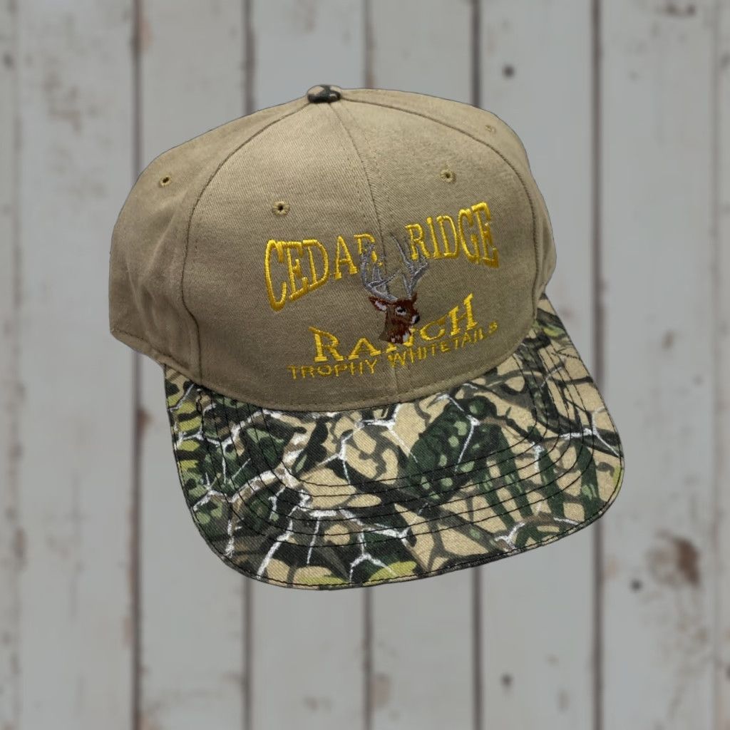 Vintage VINTAGE Brush Country Hat Camouflage Camo Adjustable One Size Men Bow Shoot Classic Outdoor 90s Cap Cap Boys Mens Girls Size ONE SIZE - 1 Thumbnail