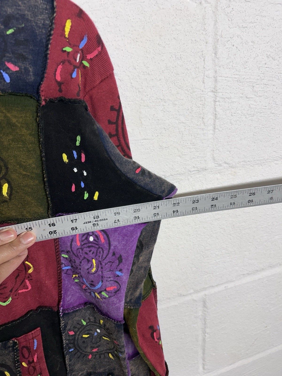 Vintage Hippie Patchwork Painted Boho Zip Up Hoodie Size S/M Women’s Size S / US 4 / IT 40 - 7 Thumbnail