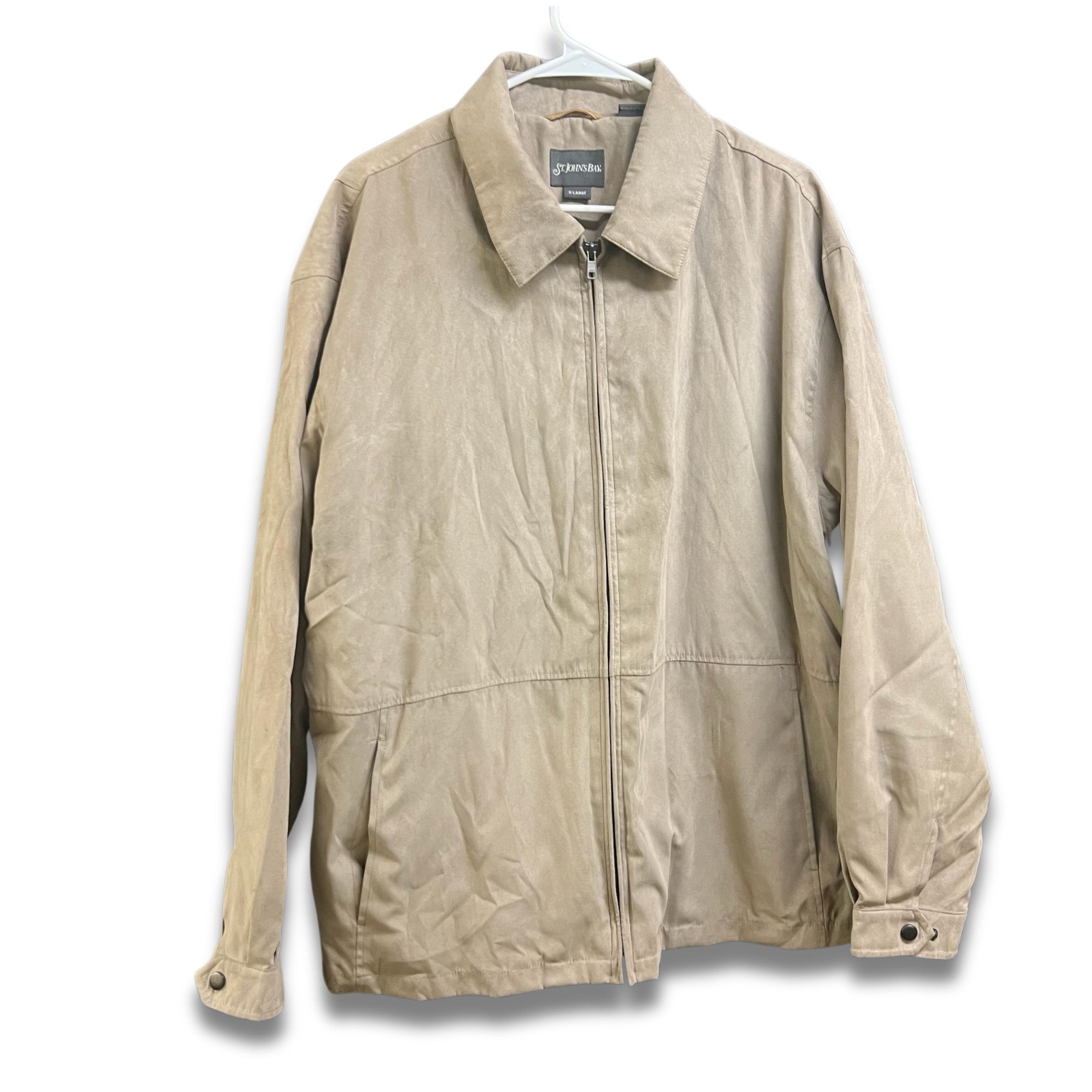 St. Johns Bay ST. JOHNS BAY Mens Beige Full-Zip Jacket XL Lightweight & St Size US XL / EU 56 / 4 - 2 Thumbnail