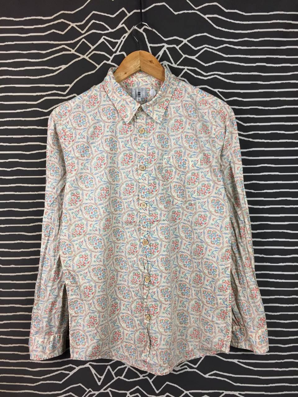 Takeo Kikuchi TK Takeo Kikuchi Japan Paisley Floral Button Up Shirt Size 3 Size US M / EU 48-50 / 2 - 1 Thumbnail