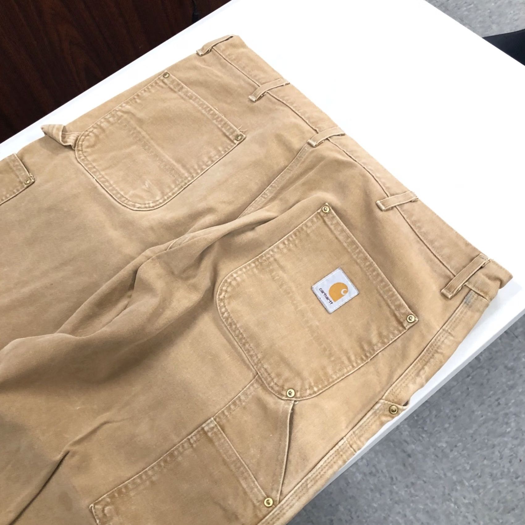 Carhartt VINTAGE Carhartt Jeans Pants Brown 40x26 Carhartt Double Knee Carpenter 5-Pocket Regular Mens Brown Denim Straight N/A Size US 40 / EU 56 - 2 Thumbnail