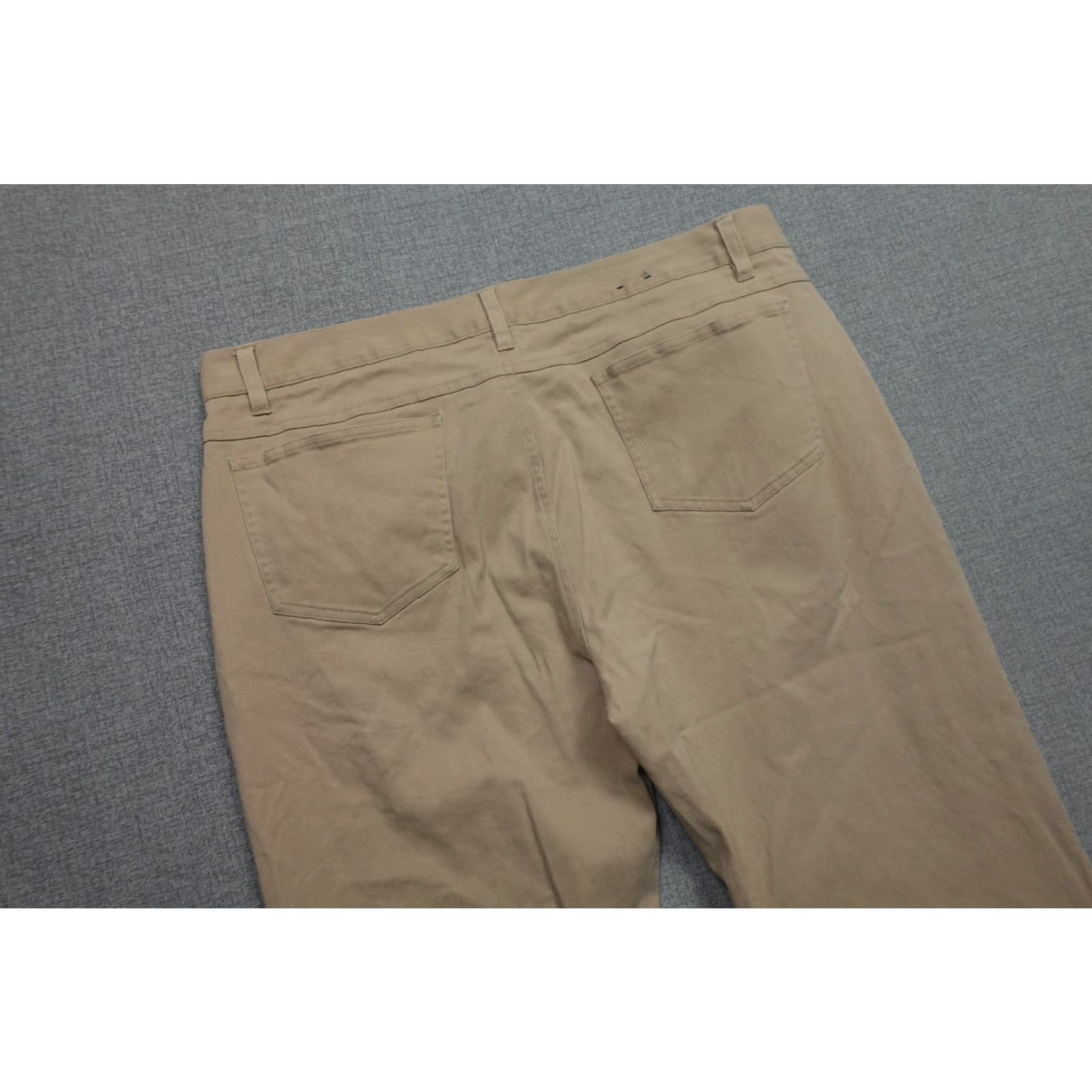 Footjoy FootJoy Pants Mens 38x32 Khaki Chino Stretch Regular Straight Leg 5-Pocket Denim Rise Mid 10-12in Flat Front Zipper Button Casual Size US 38 / EU 54 - 2 Thumbnail