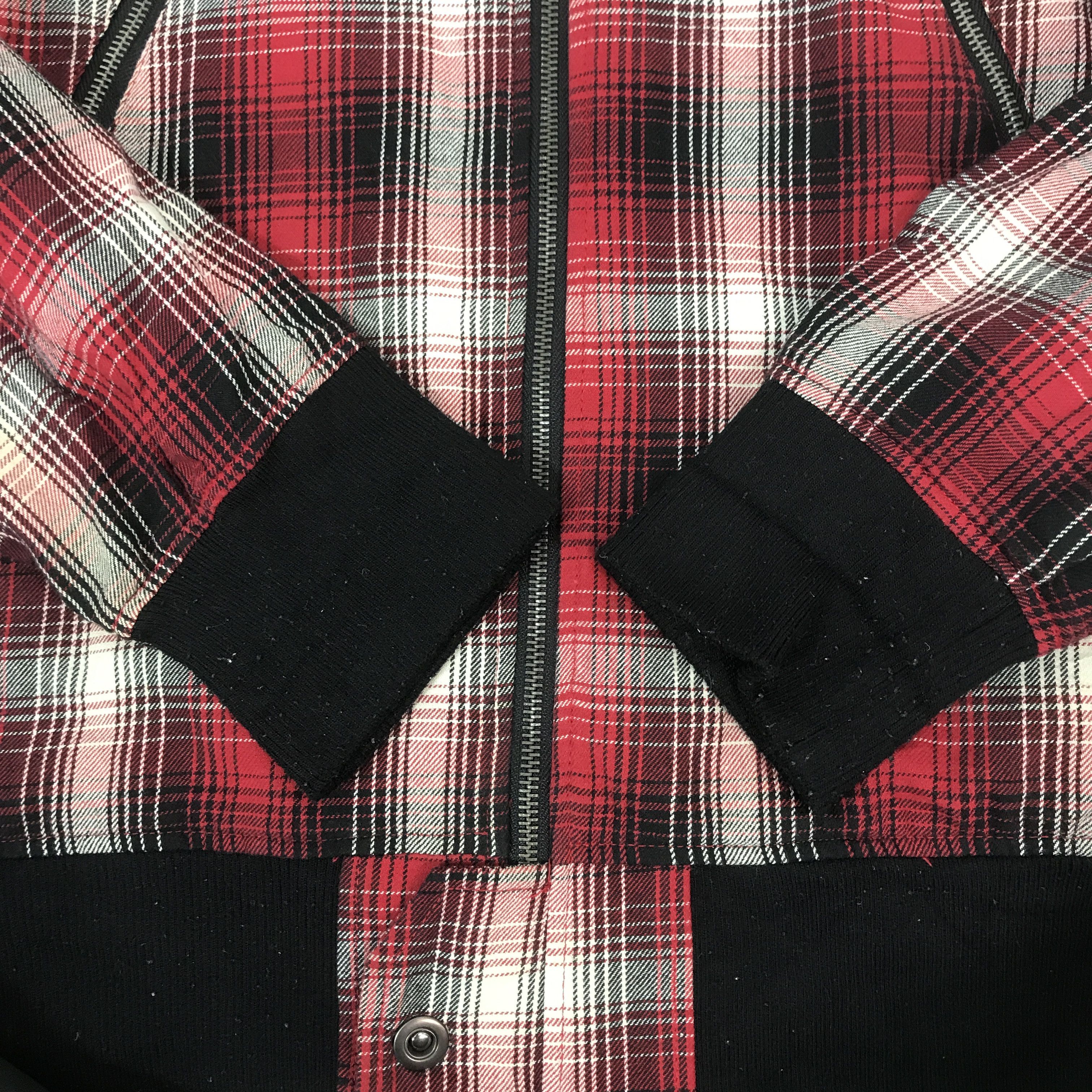 Japanese Brand Vintage Soves Punk Style tartan hoodie Jacket K62B17 Size US L / EU 52-54 / 3 - 7 Thumbnail
