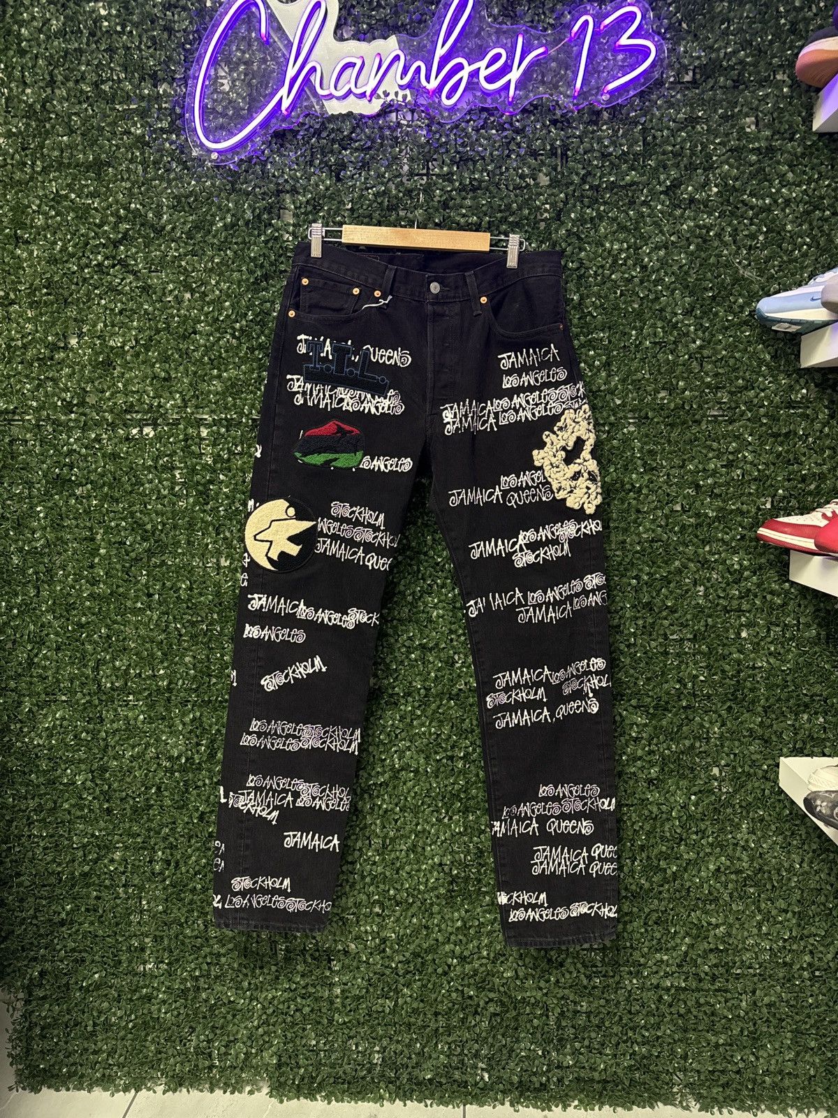 DENIM TEARS Denim Tears black all over Size US 34 / EU 50 - 1 Thumbnail