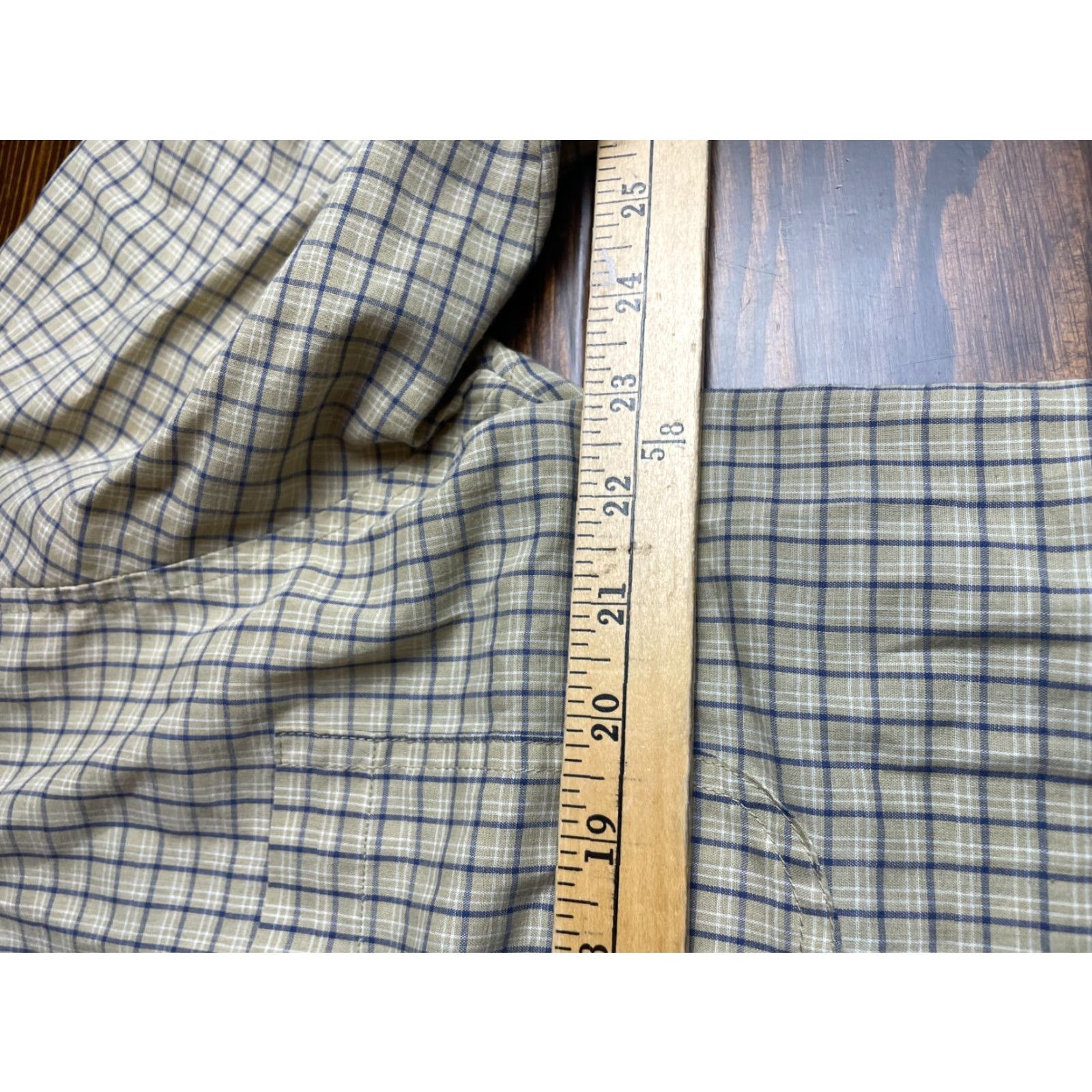 McGregor McGregor Shirt Men's Large Button-Down Checkered Wrinkle Resistant Vintage Brown Tan Casual Short Sleeve Shirt Size US L / EU 52-54 / 3 - 8 Thumbnail