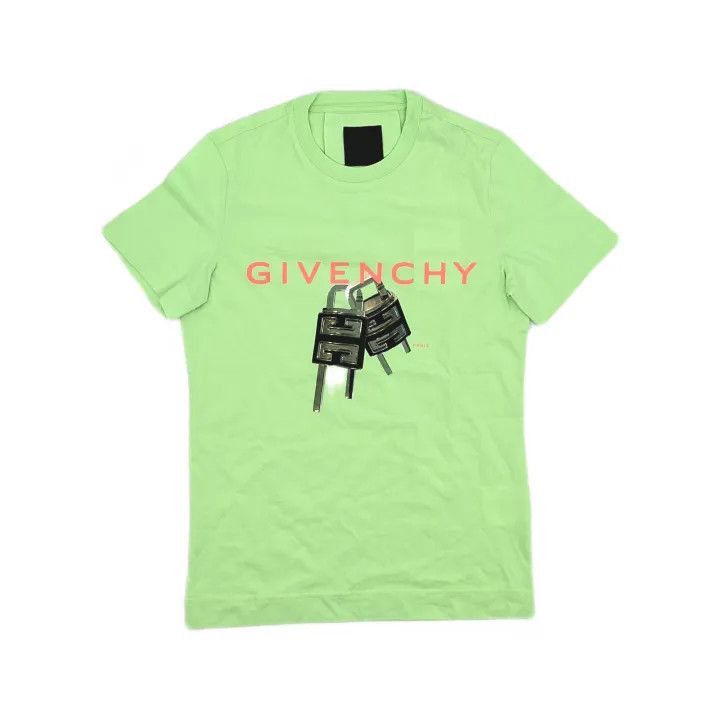 Other Givenchy Givenchy Green Logo Print Short Sleeve TShirt -25 Size US XXS / EU 40 - 2 Thumbnail