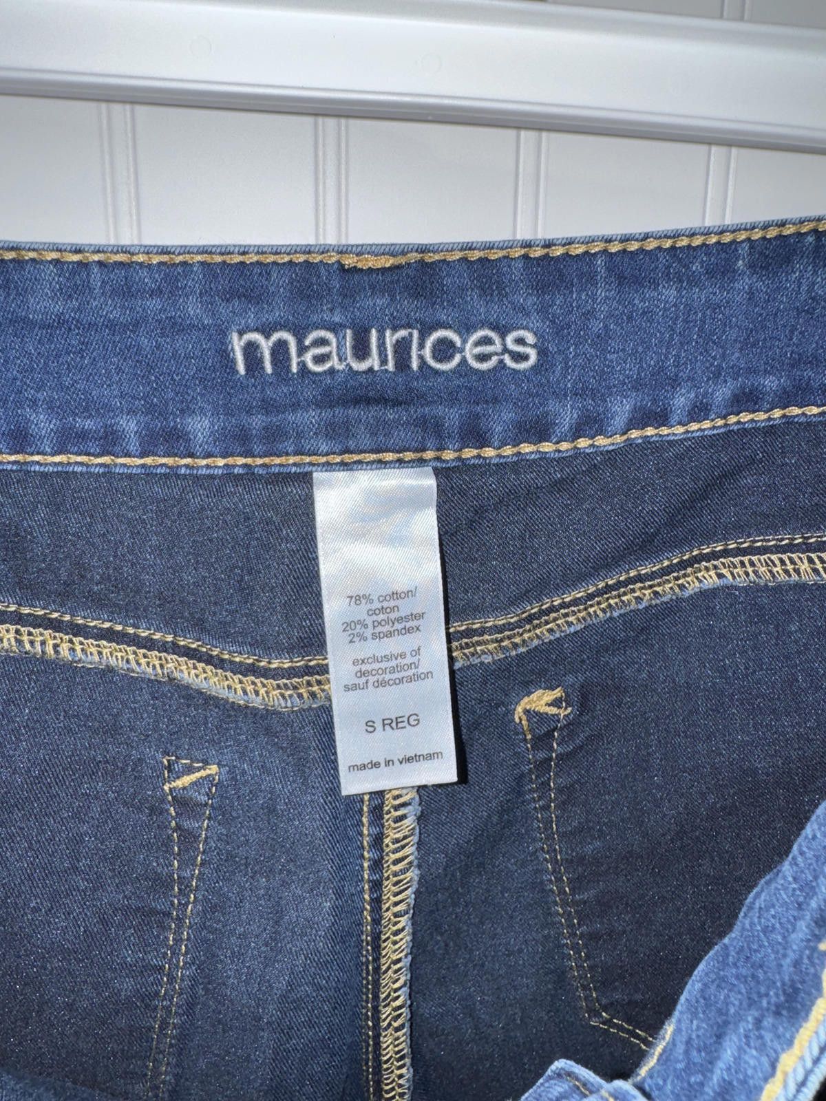 Other Maurices Women's Small Regular Dark Wash Distressed Jeans Size 28" / US 6 / IT 42 - 3 Thumbnail