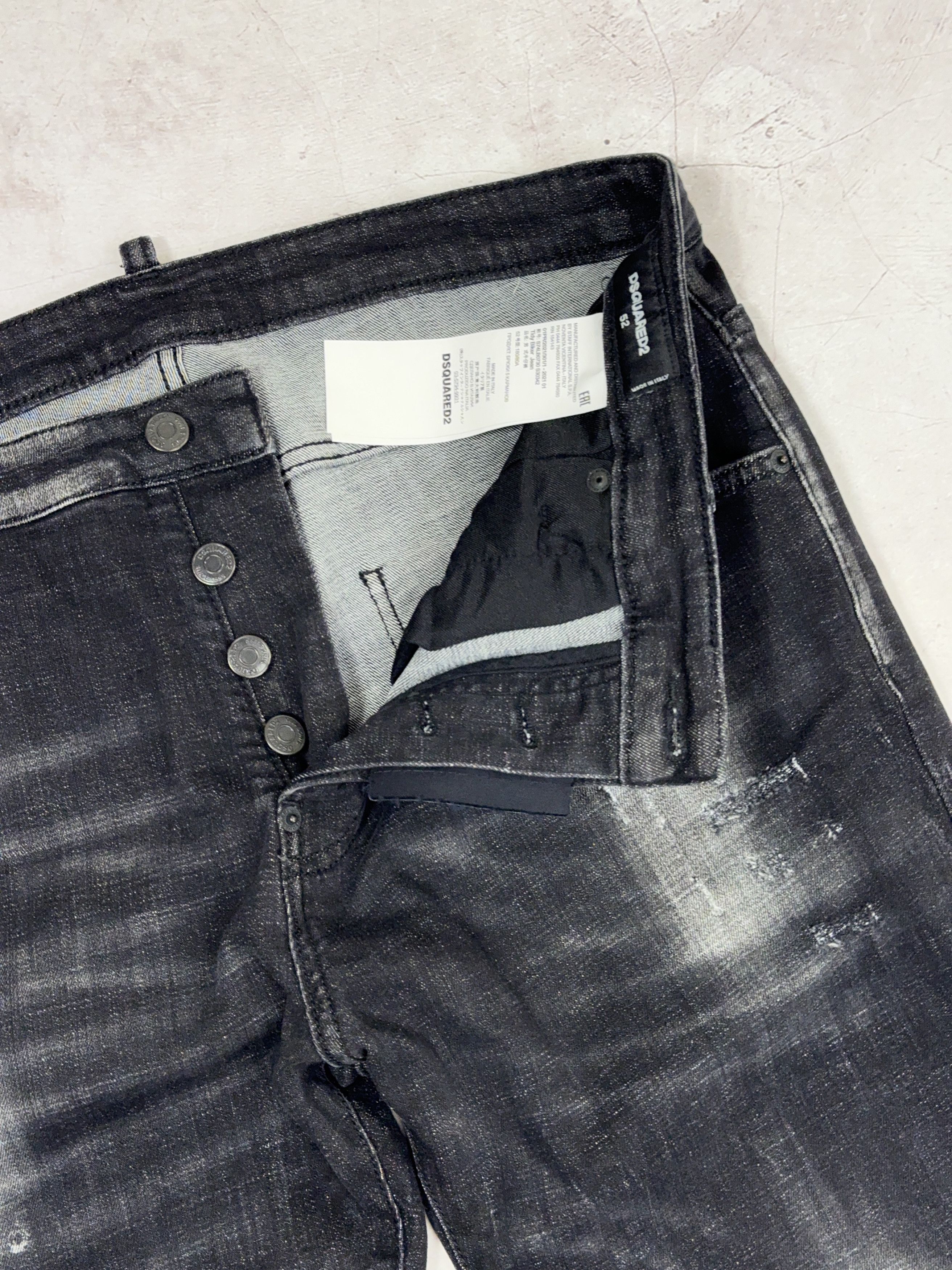 Dsquared2 Dsquared2 Denim Pants Tidy Biker Jeans Distressed Black Size US 36 / EU 52 - 8 Thumbnail