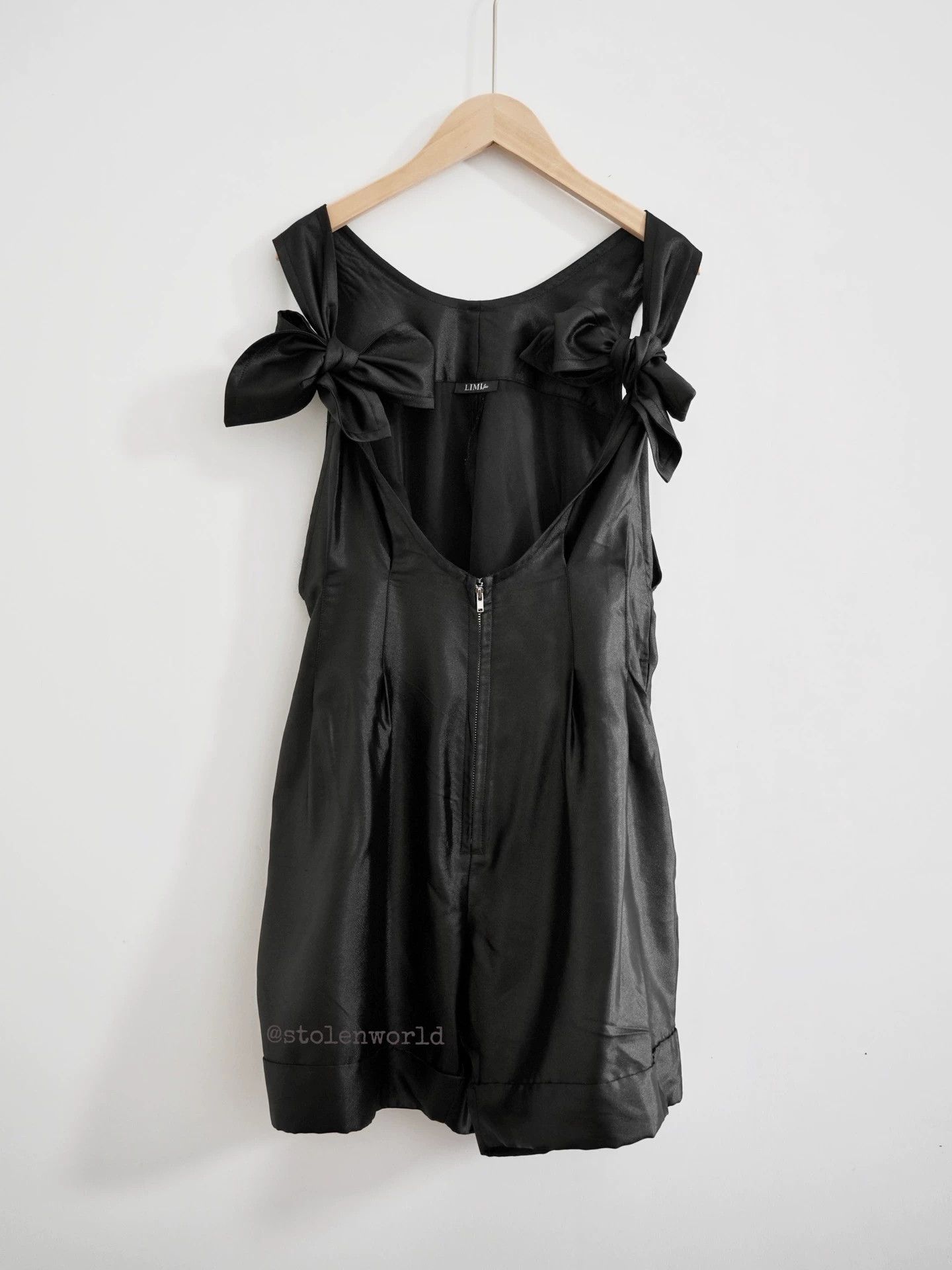 Limi Feu Limi Feu Bowknot Suspender Pants Black Shimmer S Size 26" / US 2 / IT 38 - 7 Thumbnail