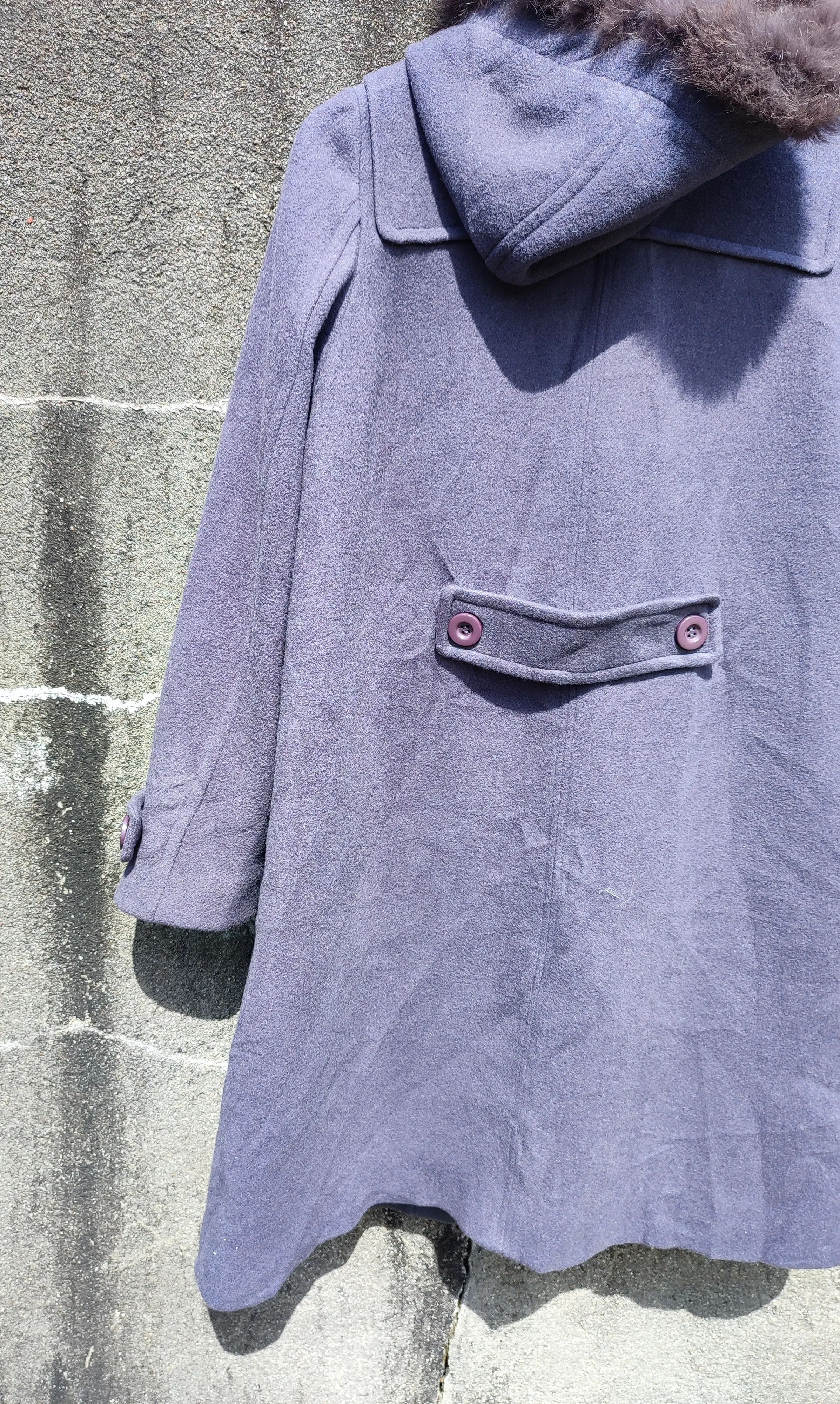 Jil Stuart Jill Stuart Wool Duffle Coat with Faux Fur Trim – Lavender Size M / US 6-8 / IT 42-44 - 6 Thumbnail