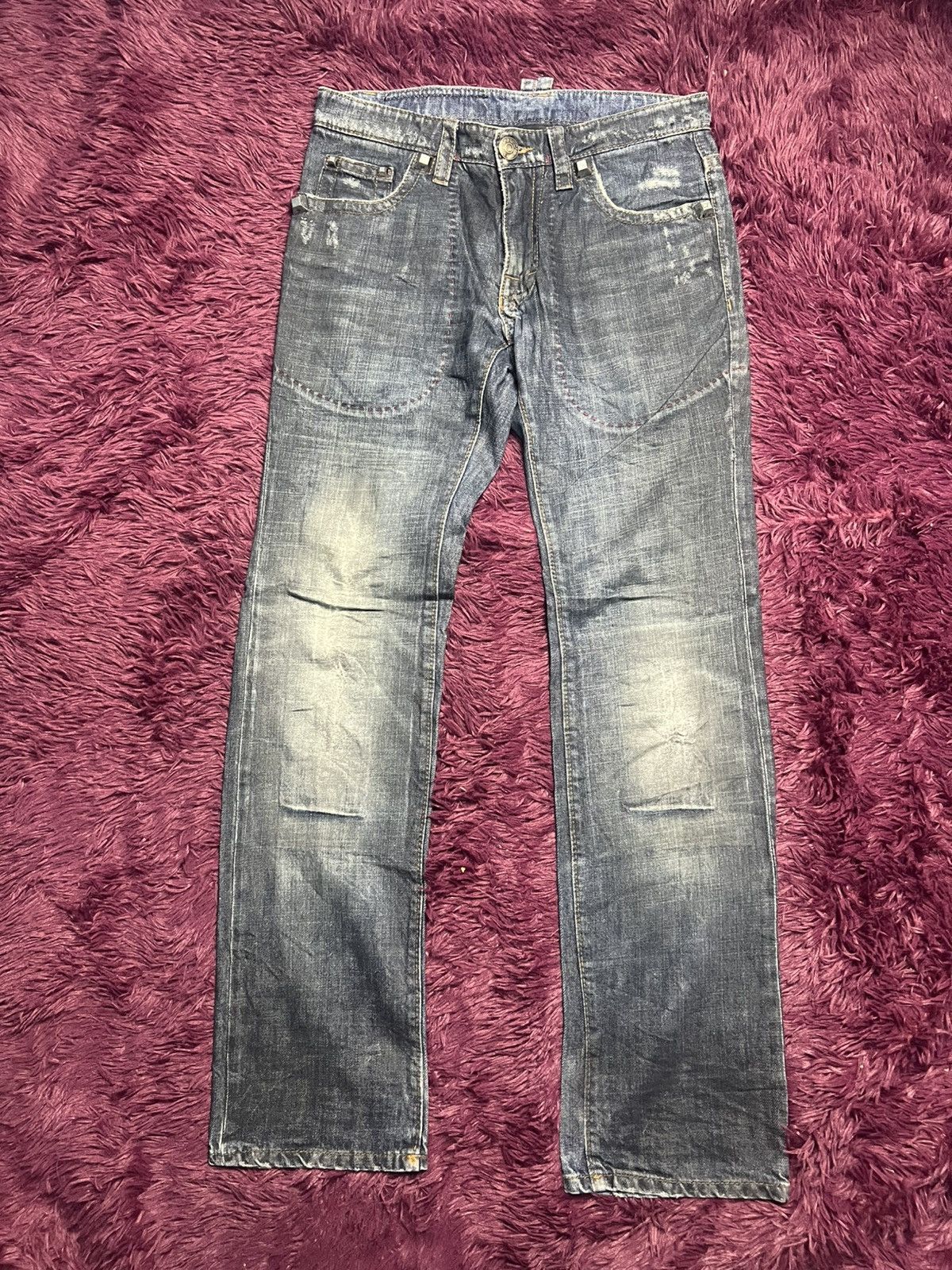 Dsquared2 DSQUARED2 "Faith" Distressed Denim Jeans (45) Size US 44 / EU 60 - 1 Thumbnail