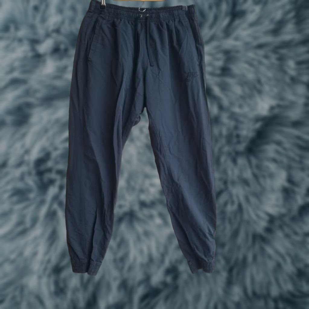 Nike Nike Sweatpants Mens XXL Gray Cotton Nylon Drawstring Logo Embroidered Casual Pants Size US 39 - 1 Thumbnail