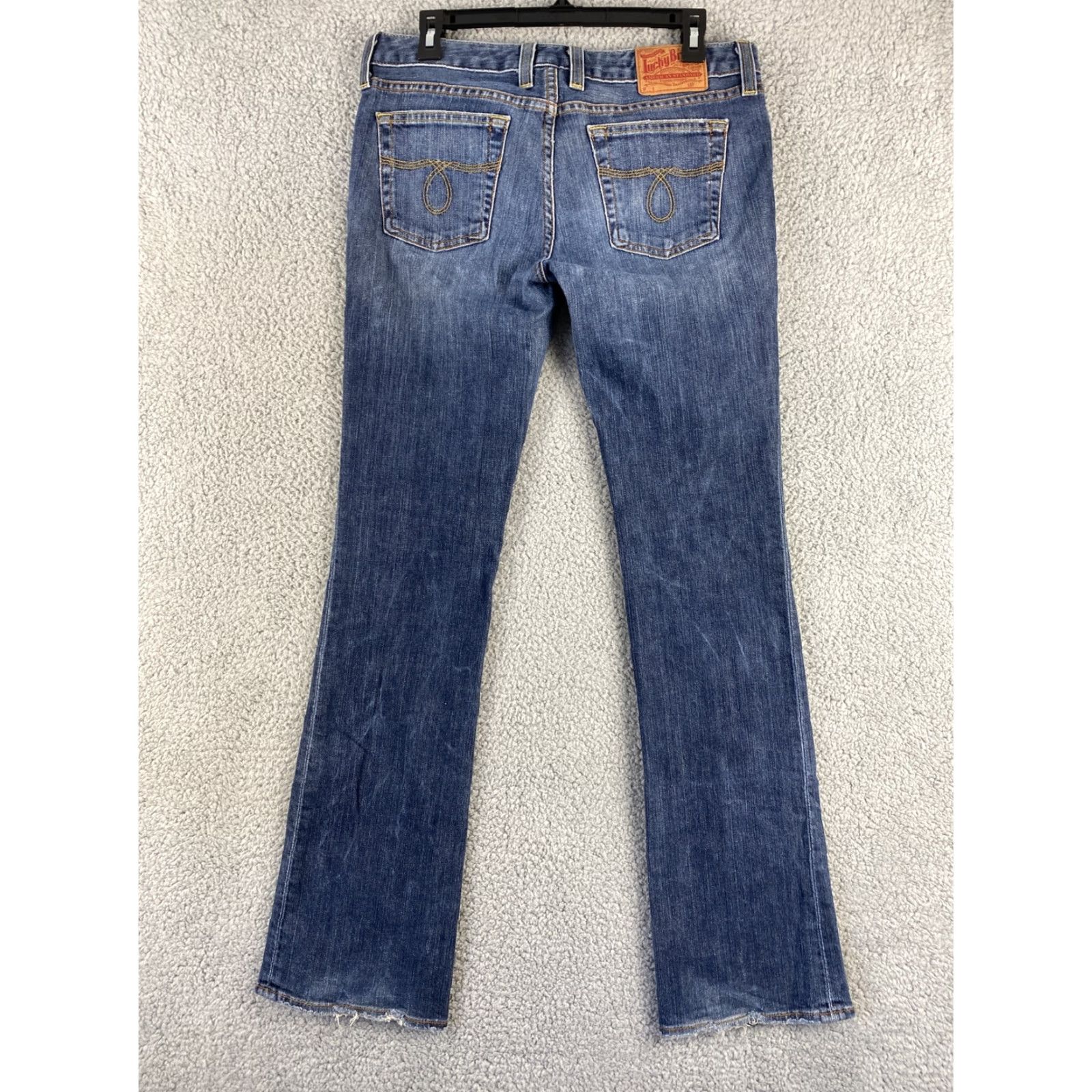 Lucky Brand Lucky Brand Women's Jeans Size 8 Low Rise Straight Blue Denim Cotton Blend Modern Slim Fit Size 30" / US 8 / IT 44 - 5 Thumbnail