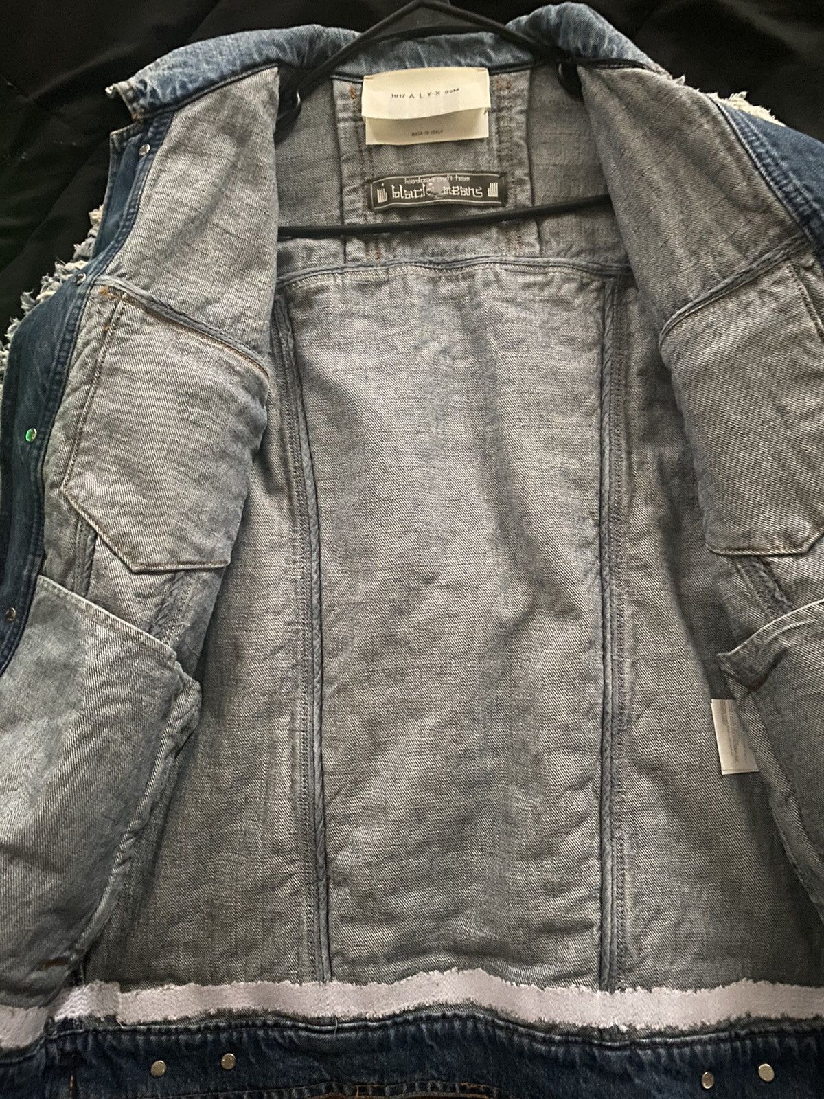 1017 ALYX 9SM Alyx Blackmeans Distressed Denim Jacket Size US M / EU 48-50 / 2 - 4 Thumbnail