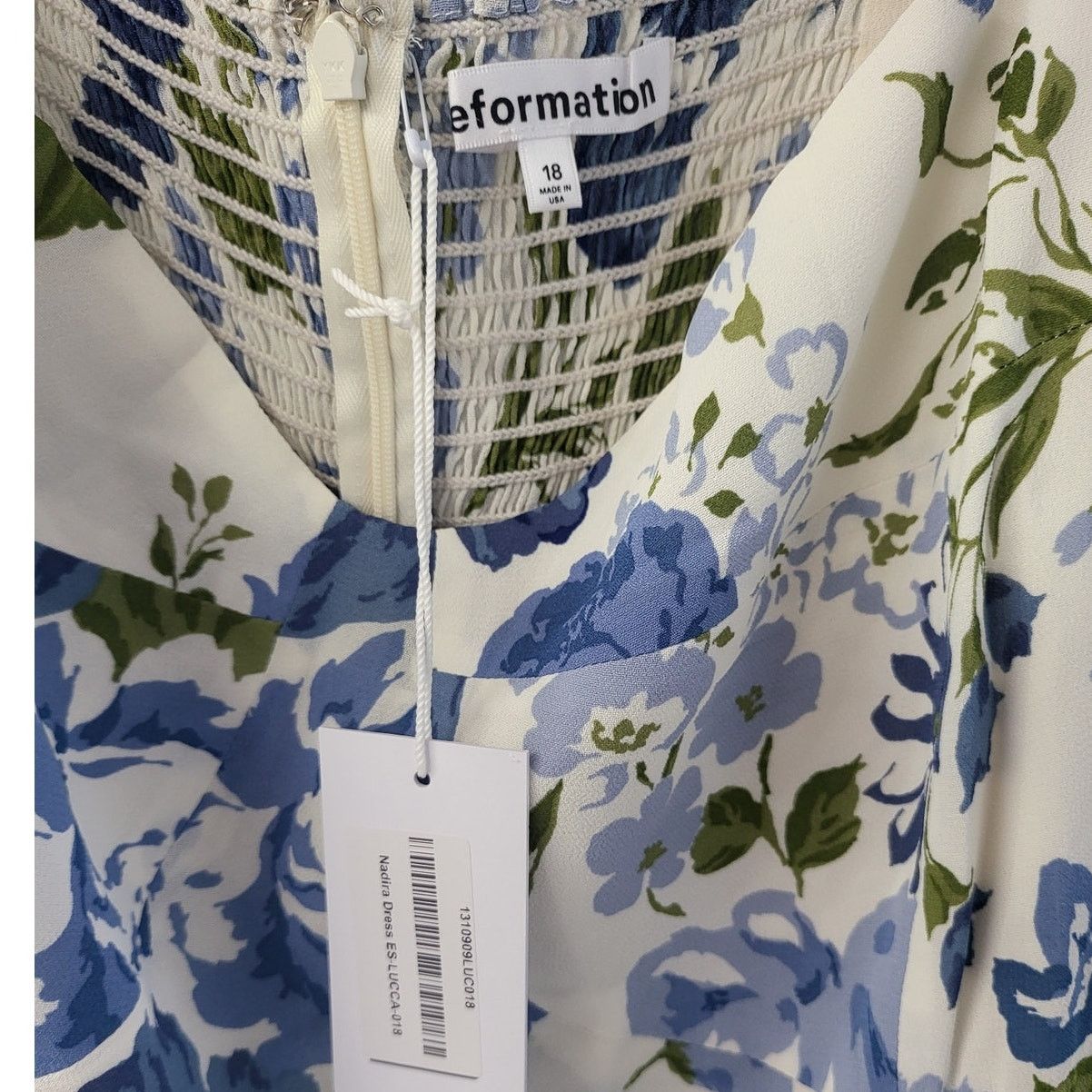 Reformation Reformation Nadira Dress in Lucca Floral Pattern - Size 18 Size XXL / US 16-18 / IT 52-54 - 3 Thumbnail