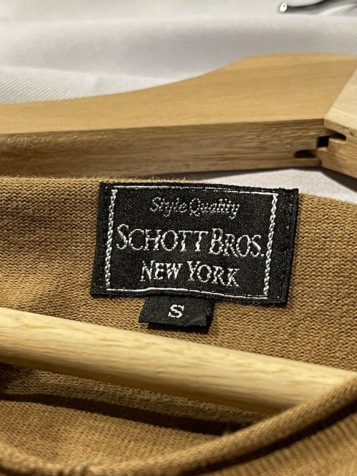 Schott × Vintage Schott short deer leather pocket tee native concho khaki Size US S / EU 44-46 / 1 - 9 Thumbnail