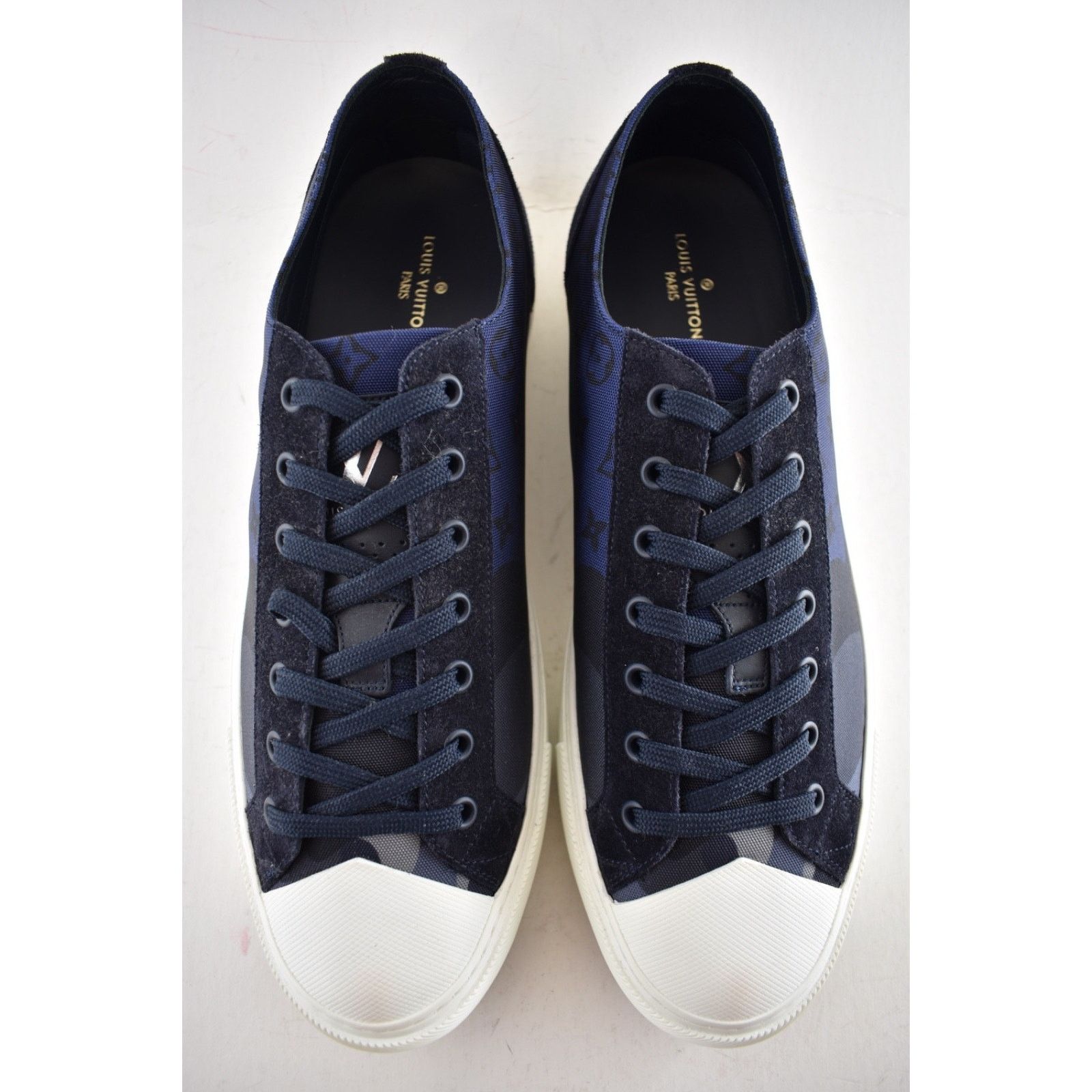 Louis Vuitton Louis Vuitton Tattoo Camo Blue Monogram LV Logo Low Top Size US 9 / EU 42 - 9 Thumbnail