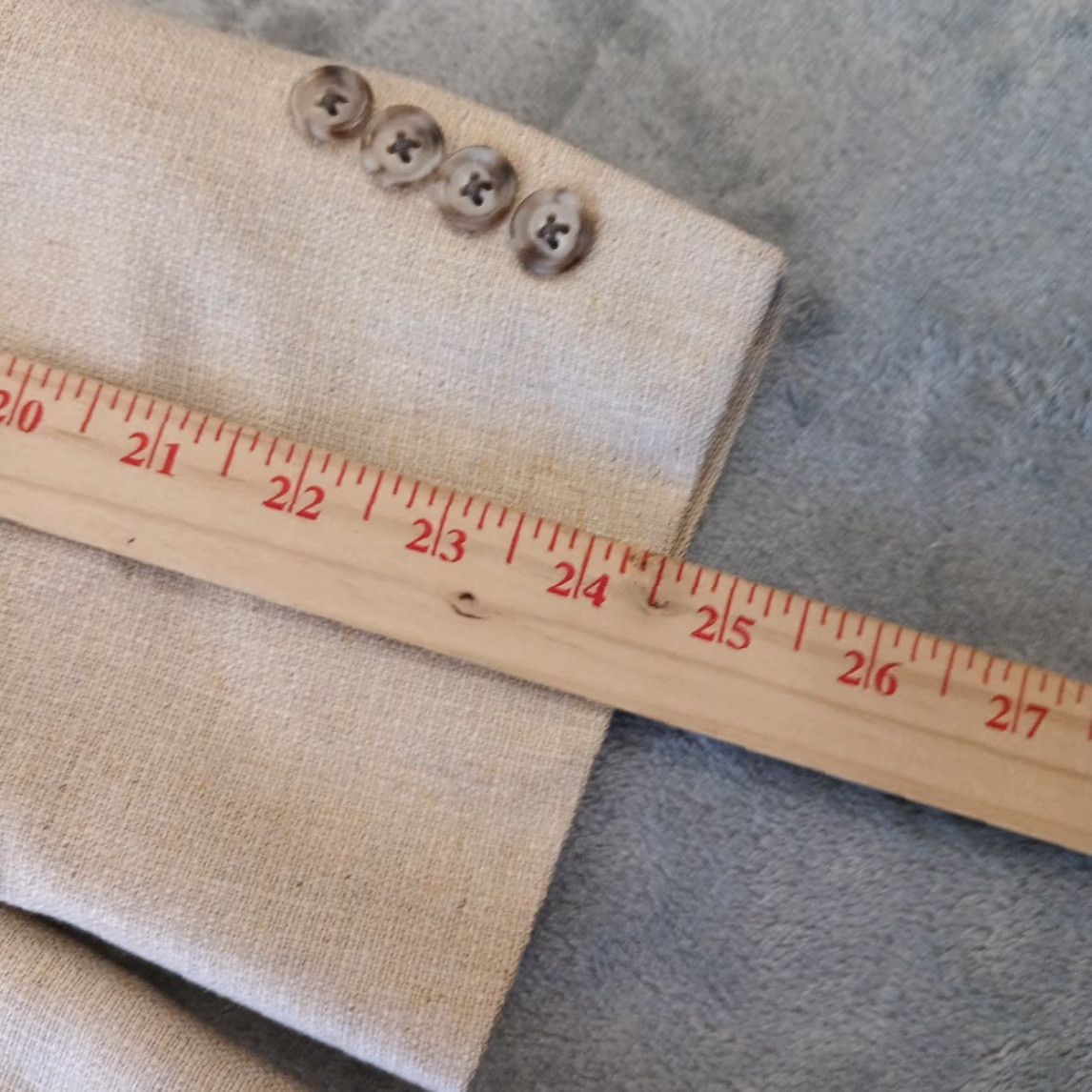 Jos. A. Bank Jos A Bank Blazer Mens 44 Beige Silk Two Button Single Vent Plaid Notch Lapel 2 Piece Jacket Coat Regular Raglan? Size 44R - 3 Thumbnail