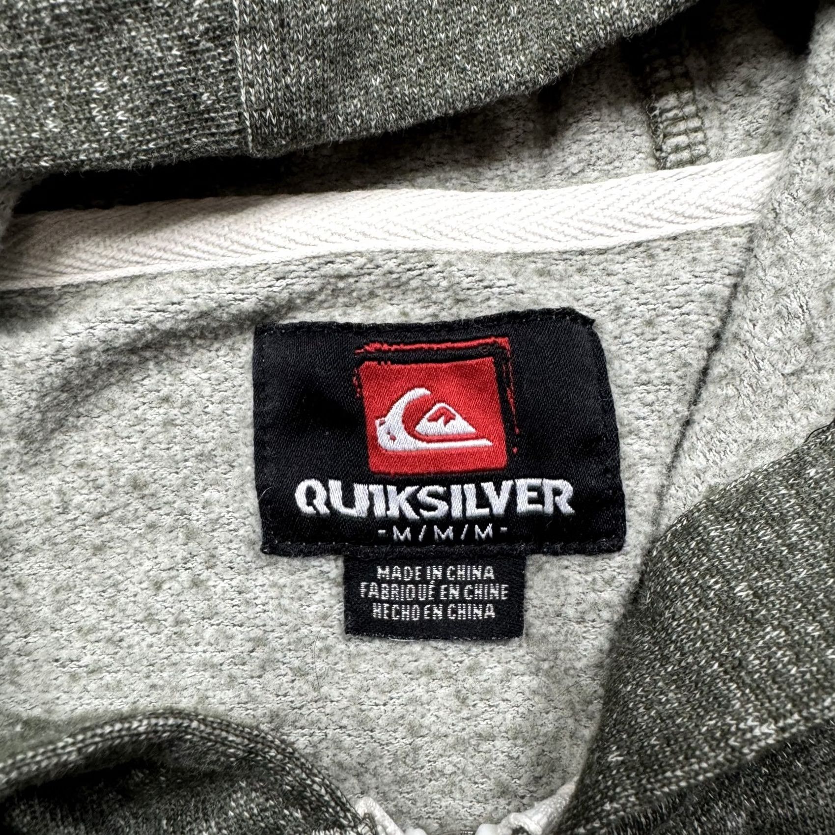 Quiksilver VINTAGE Quiksilver Hoodie Men M Green Full Zip Surfer Surf Casual Regular Size US M / EU 48-50 / 2 - 2 Thumbnail