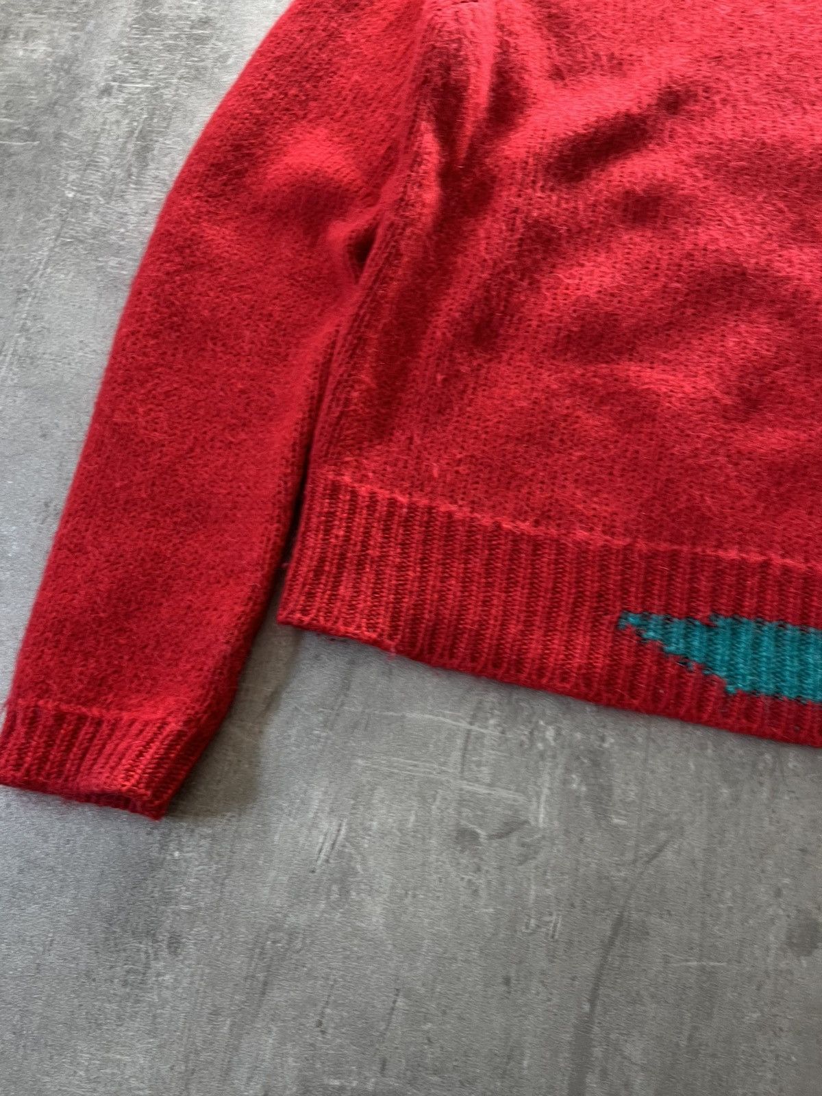 Raf Simons Raf Simons A/W 21 red wool mohair sweater rare Size US M / EU 48-50 / 2 - 3 Thumbnail