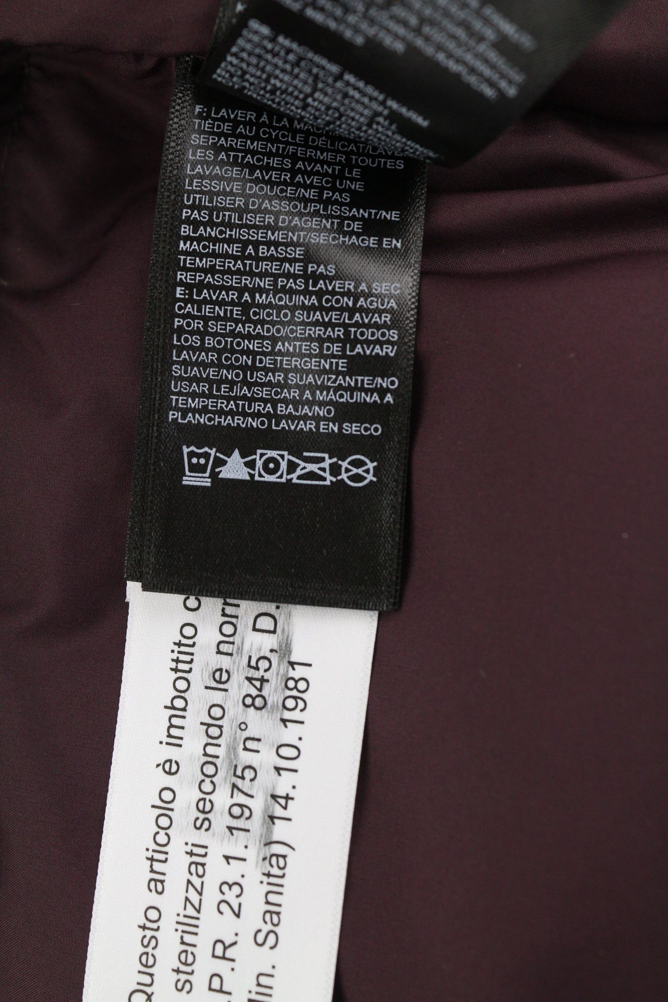 The North Face CANYON L 550 Down Insulated Quilted Burgundy Jacket 82306 Size L / US 10 / IT 46 - 9 Thumbnail