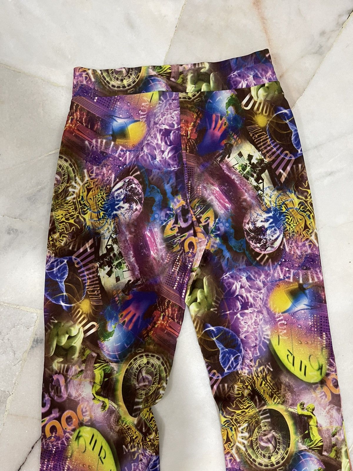 Walter Van Beirendonck 90s W&LT Futur Cyber Flare Pants Size 26" / US 2 / IT 38 - 11 Thumbnail