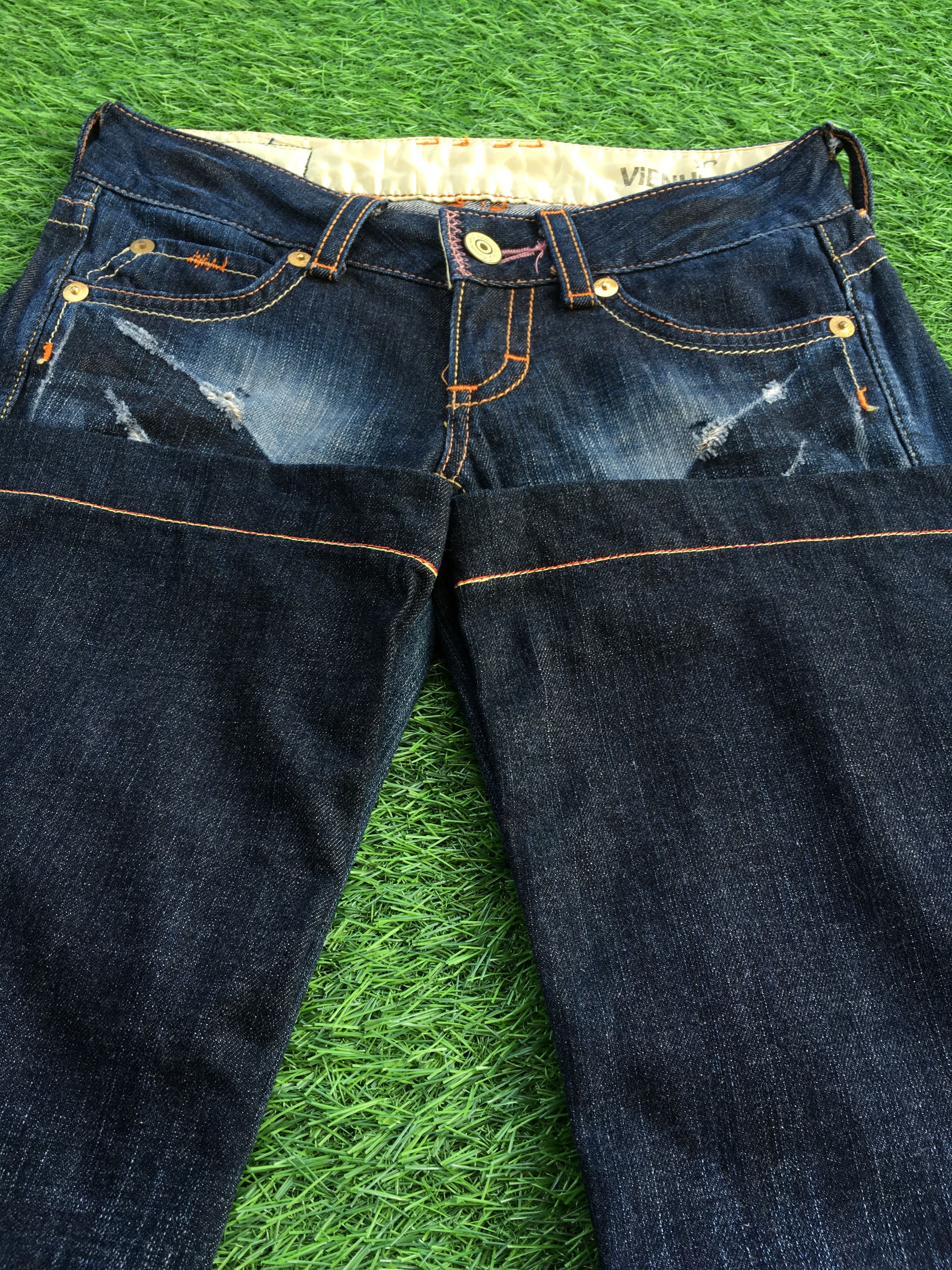 Japanese Brand Japanese Low Waist Super Wide Leg Flared Denim D-1186 Size 25" / US 0 / IT 36 - 5 Thumbnail