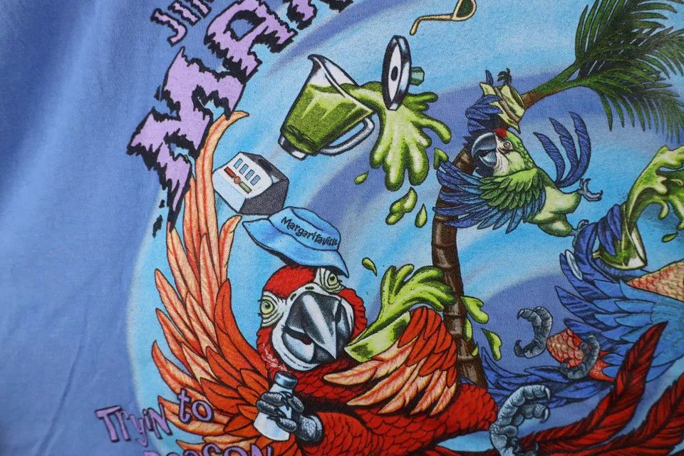 Vintage Vintage Y2K 2002 Jimmy Buffett Myrtle Beach T-Shirt Blue Size US XL / EU 56 / 4 - 8 Thumbnail