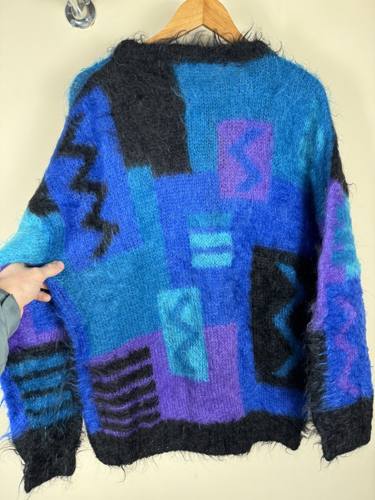 Japanese Brand × Vintage Mohair Avant Garde Vintage England Sweater Size US XL / EU 56 / 4 - 7 Thumbnail