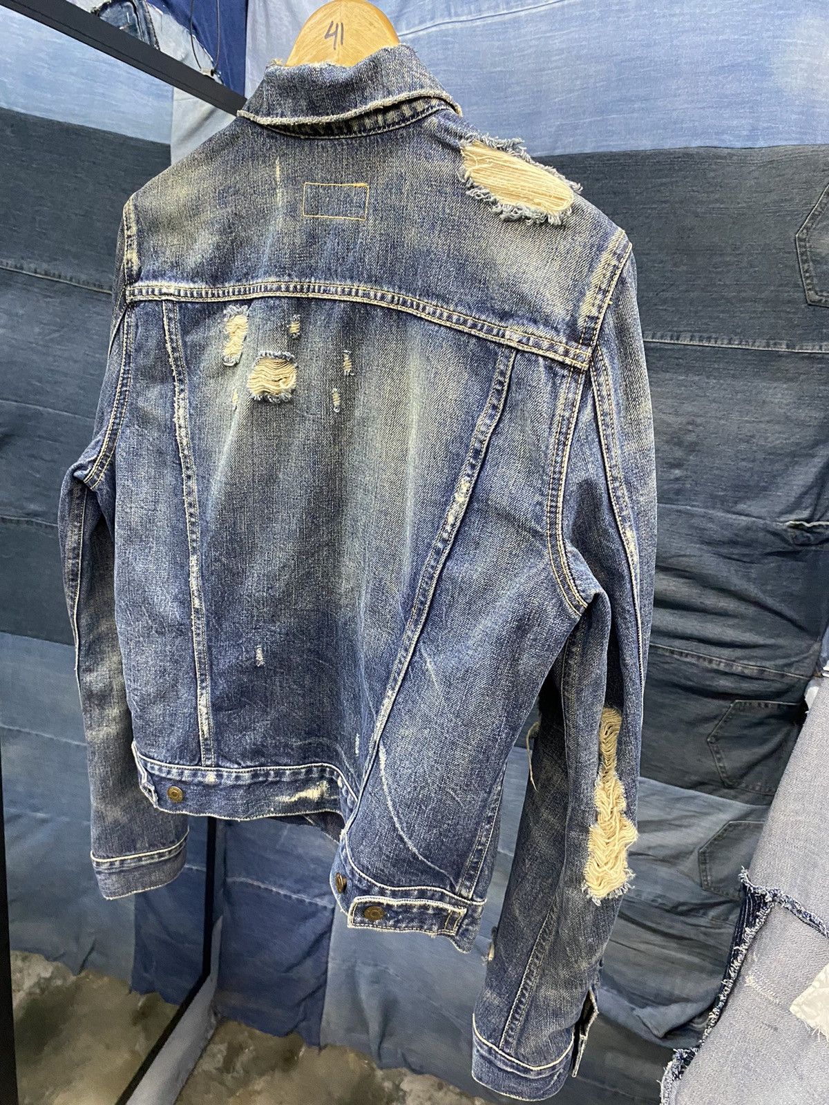 RRL Ralph Lauren Distressed trucker jacket Denim supply RL TYPE3 Size US M / EU 48-50 / 2 - 6 Thumbnail