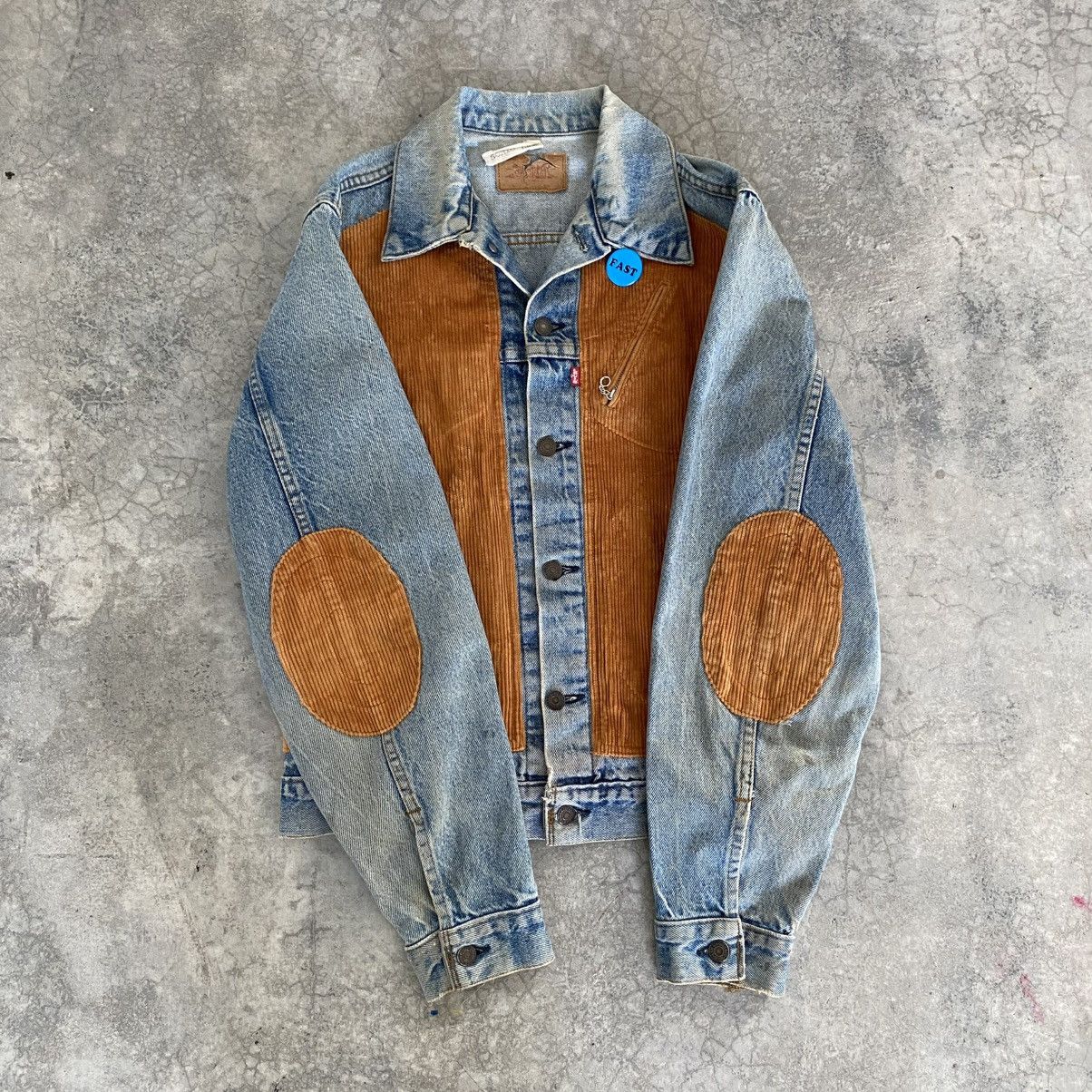 Sonic Lab 80’s Levis X Sonic Lab Reconstructed Panel Trucker Jacket Size US M / EU 48-50 / 2 - 13 Thumbnail