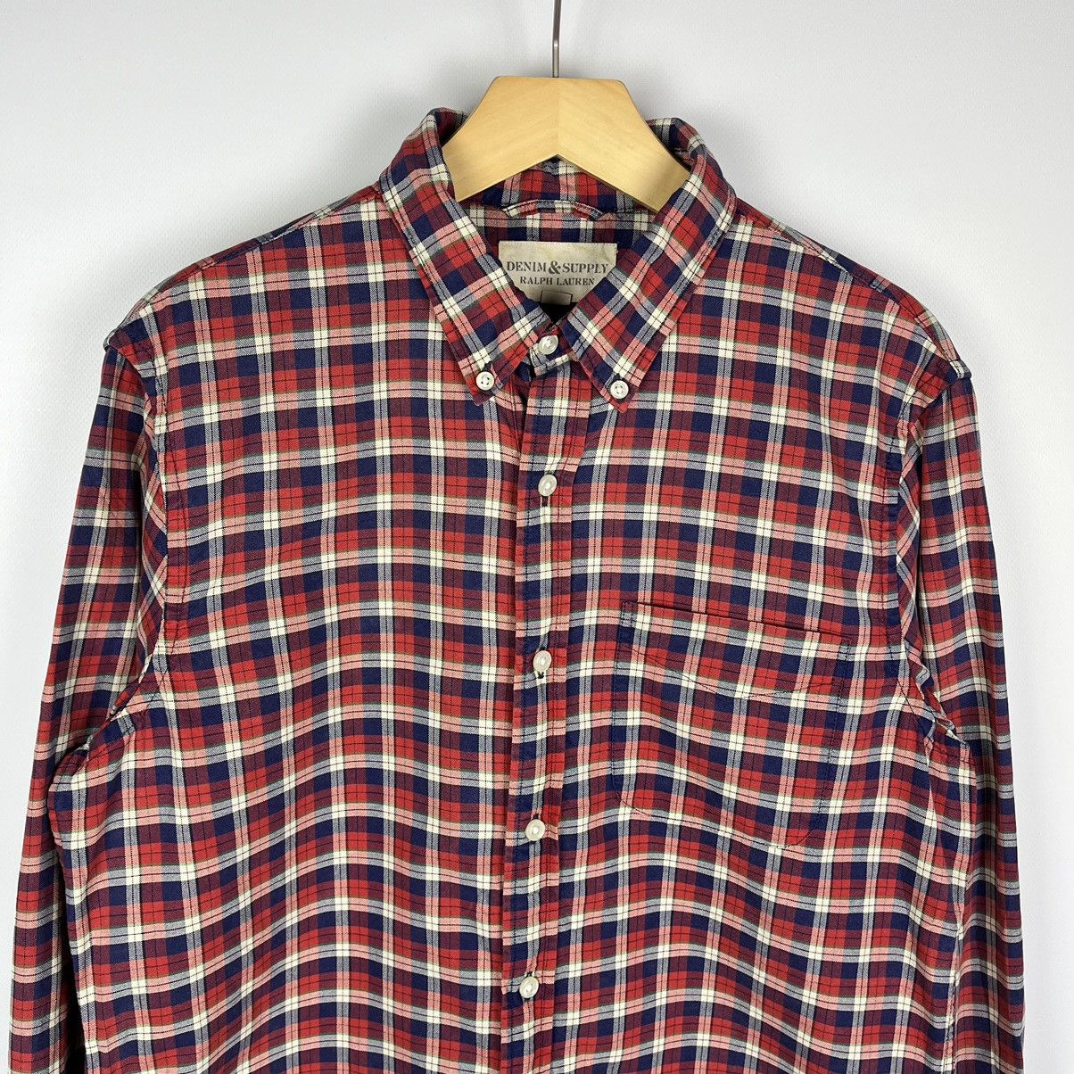 Denim & Supply Ralph Lauren Y2K Denim Supply Ralph Lauren Plaid Shirt Heavy Cotton Size US M / EU 48-50 / 2 - 2 Thumbnail