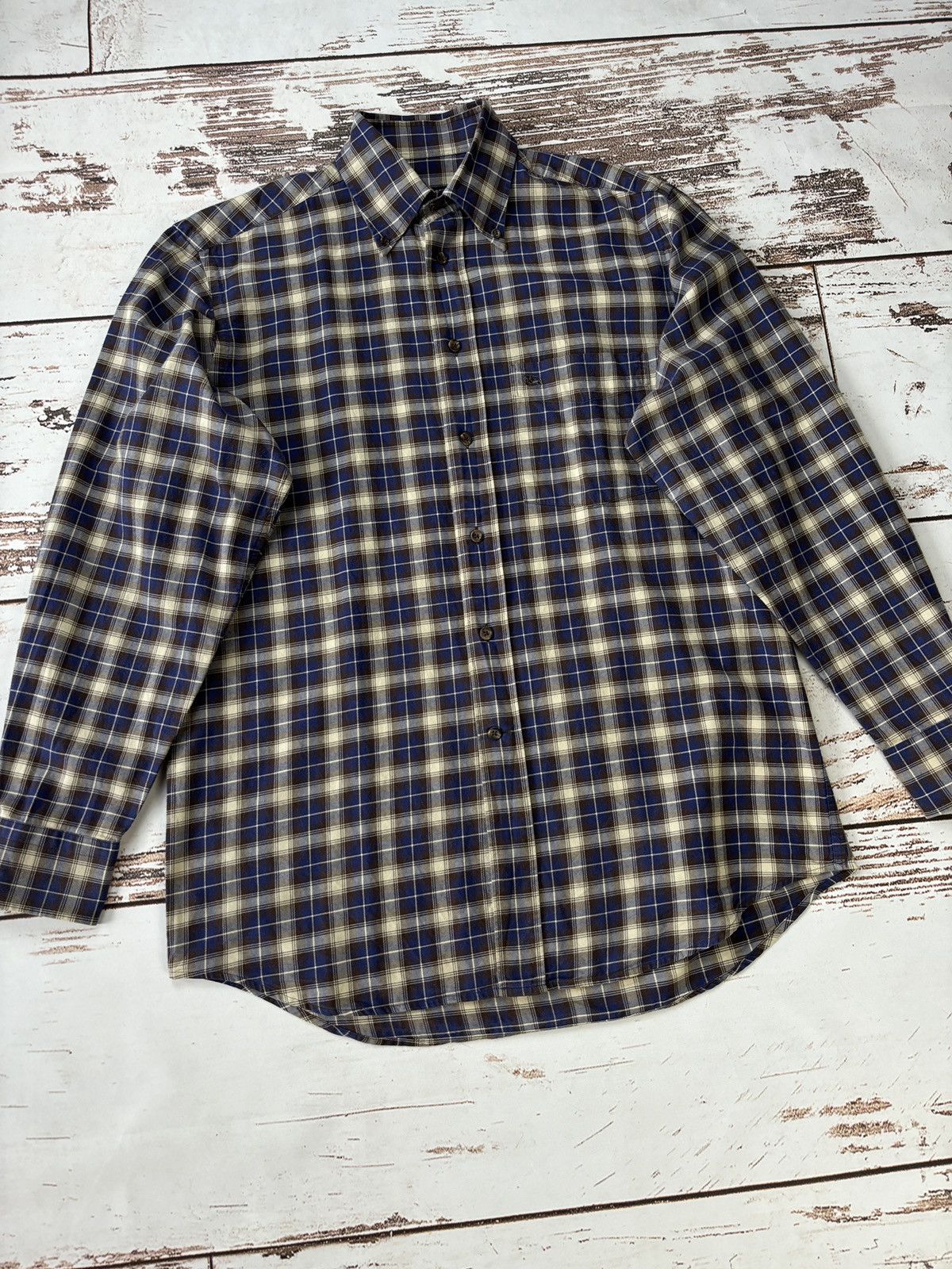 Burberry Burberry London Vintage Checkered Button Up Shirt Size US M / EU 48-50 / 2 - 2 Thumbnail
