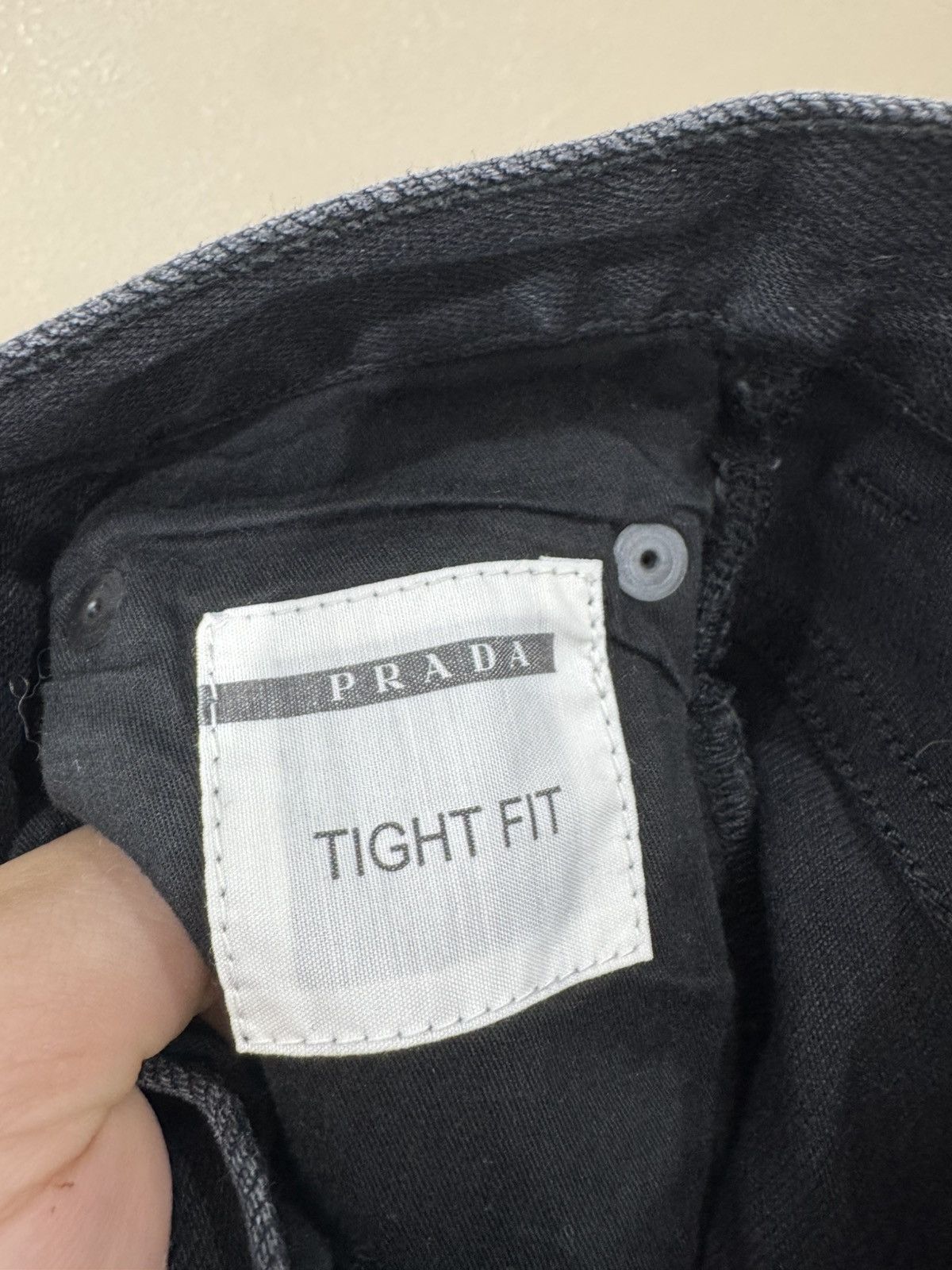 Prada Prada Milano Denim Tight Fit Black Jeans Pants Size US 30 / EU 46 - 6 Thumbnail